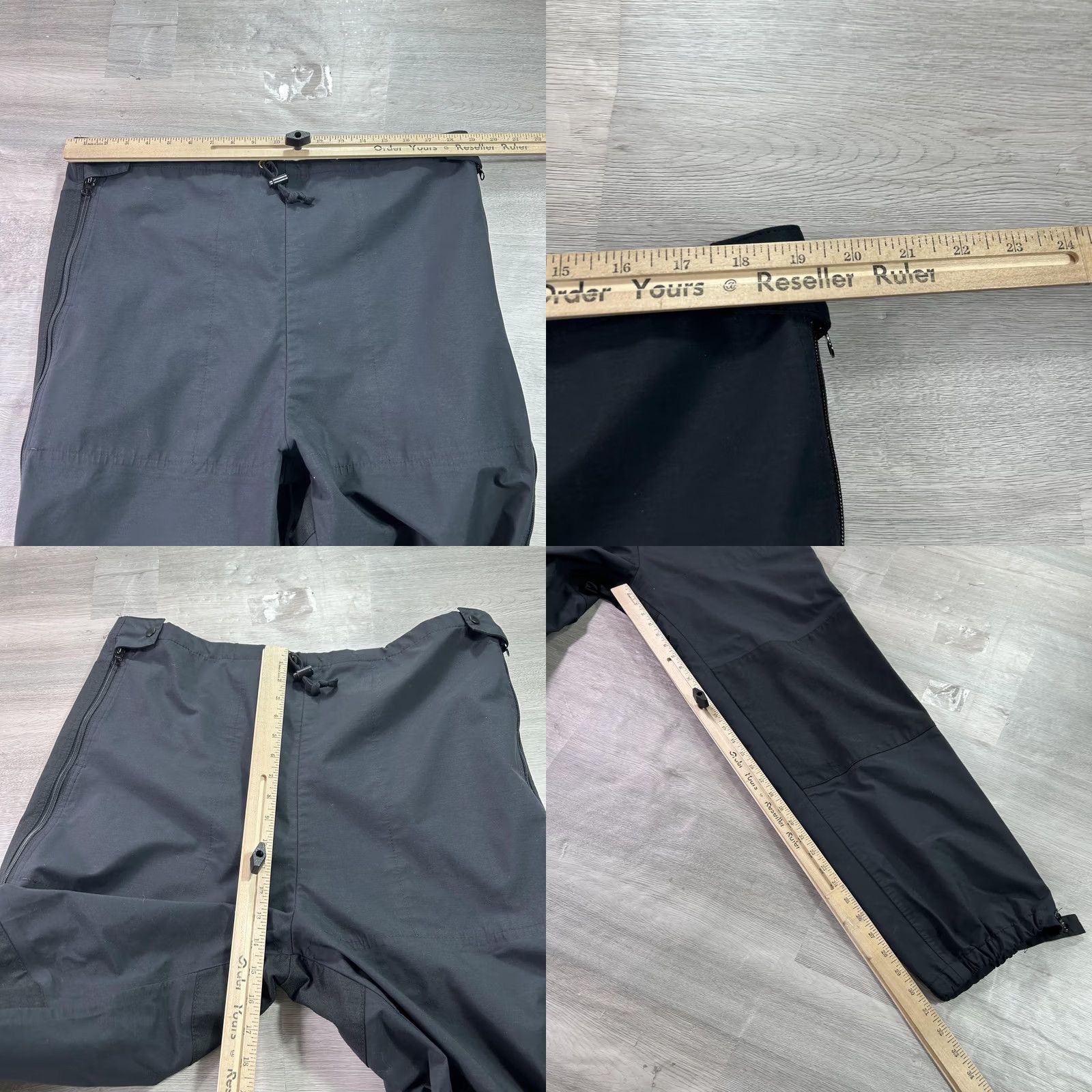 Vintage VINTAGE REI Snow Pants Mens Large Black Gore-Tex Waterproof Zip Hem 80s USA Size US 33 - 8 Thumbnail