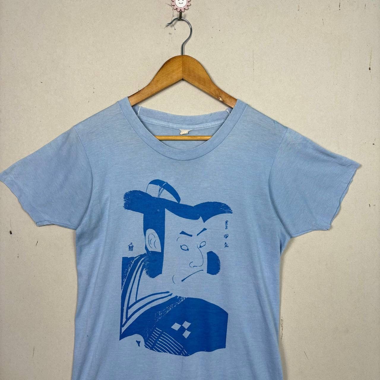 Vintage Vintage 80s Sharaku Kabuki Ukiyo-e T-Shirt Single Stitch Size US S / EU 44-46 / 1 - 3 Thumbnail