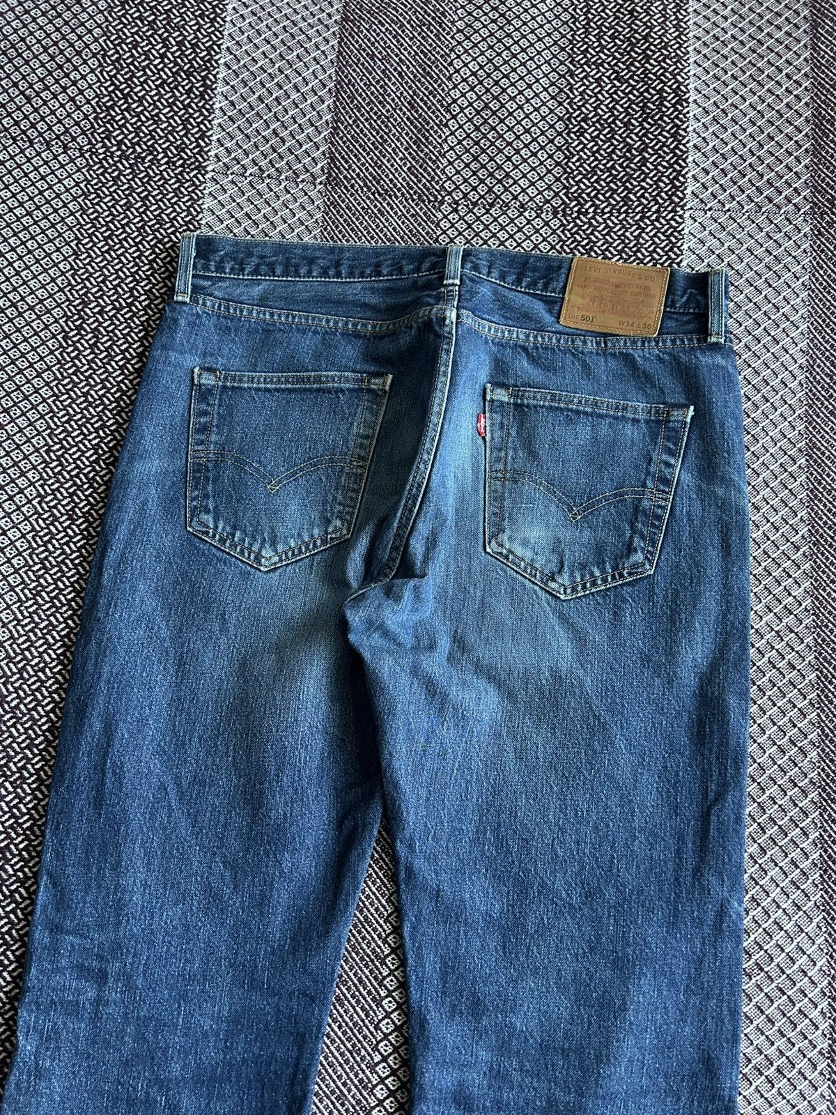 Levi's Vintage Levis 501 Premium Jeans Faded Distressed Wash Sz W34 Size US 34 / EU 50 - 6 Thumbnail