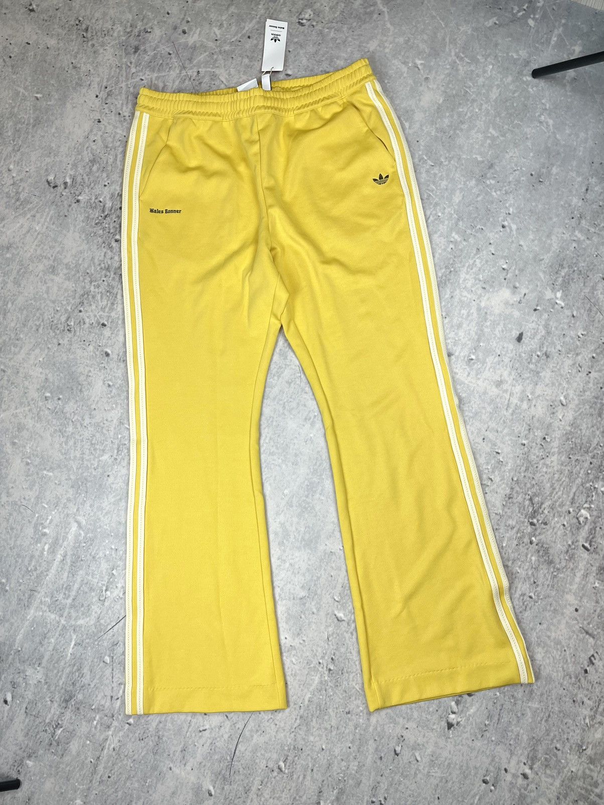 image of New! Adidas X Wales Bonner Yellow Track Pants, Men's (Size 32)