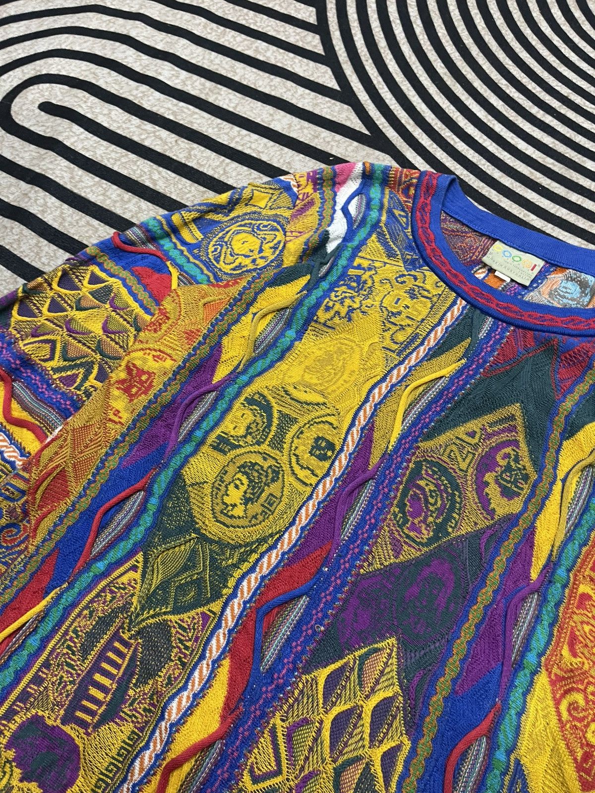 Coogi ❌RARE❌ VINTAGE COOGI KNITWEAR MULTICOLOUR 3D BIGGIE Size US S / EU 44-46 / 1 - 7 Thumbnail