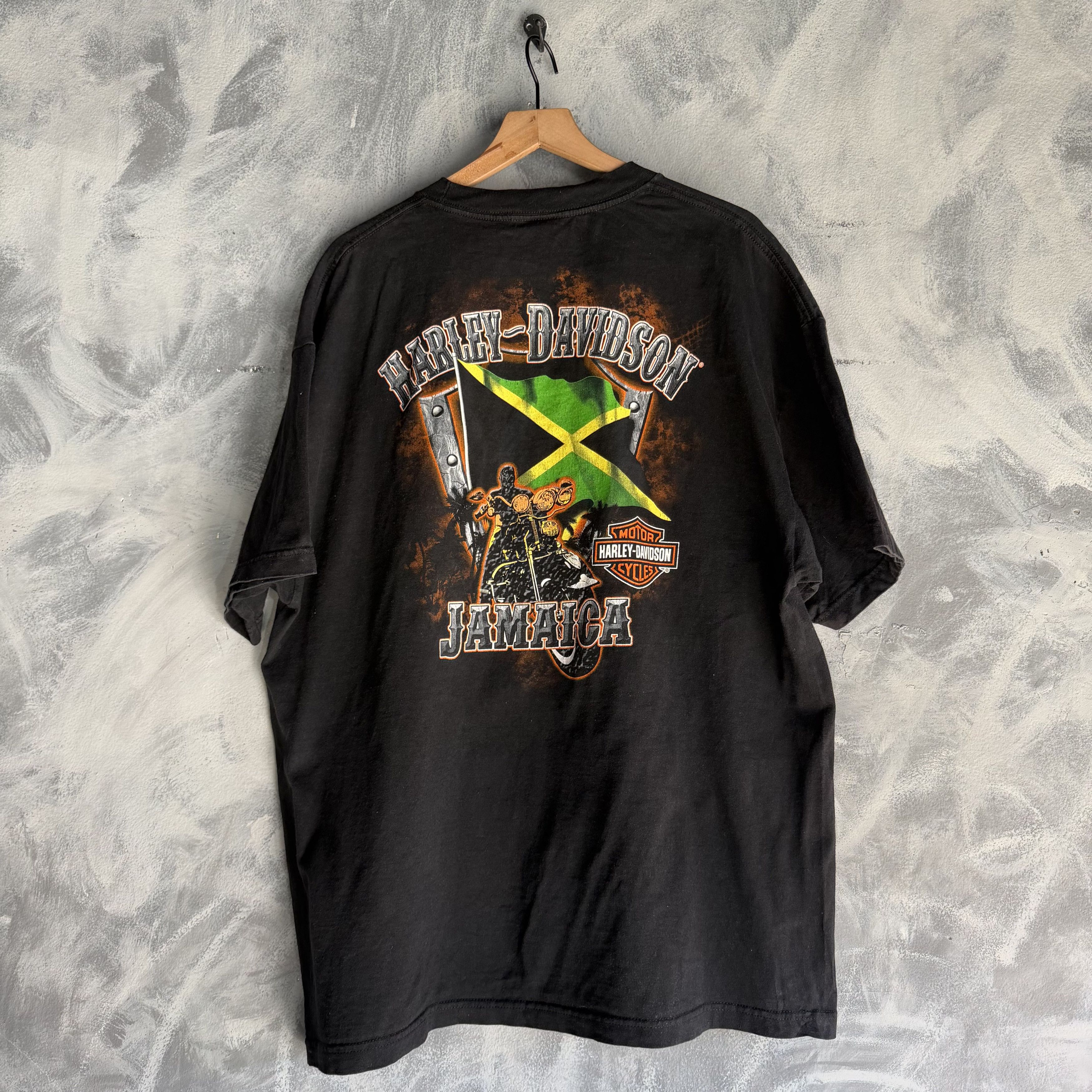 Harley Davidson Vintage Harley Davidson T Shirt Mens 2XL Black Jamaica Size US XXL / EU 58 / 5 - 1 Thumbnail