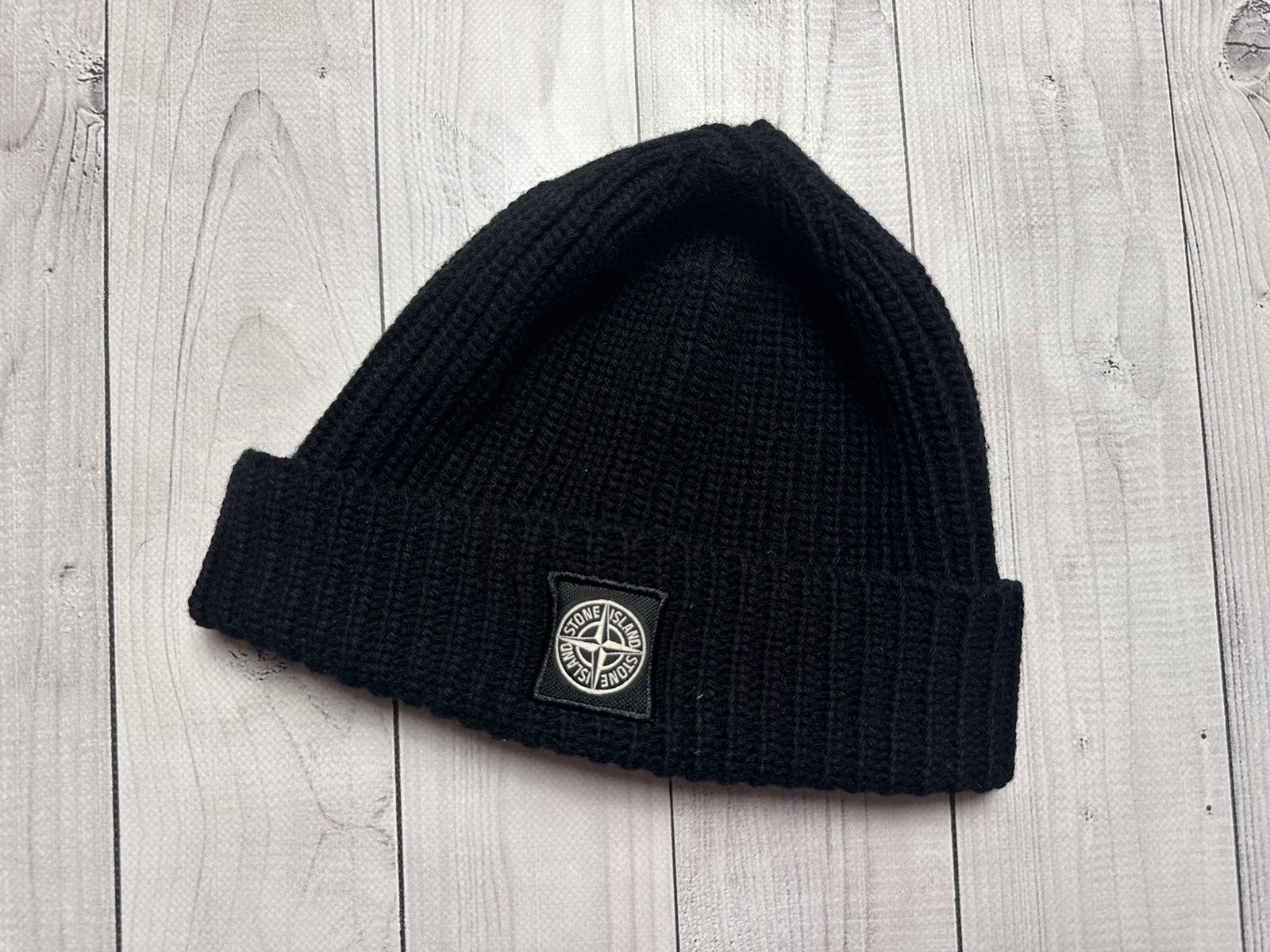 Vintage Vintage Stone island hat logo black Size ONE SIZE - 1 Thumbnail