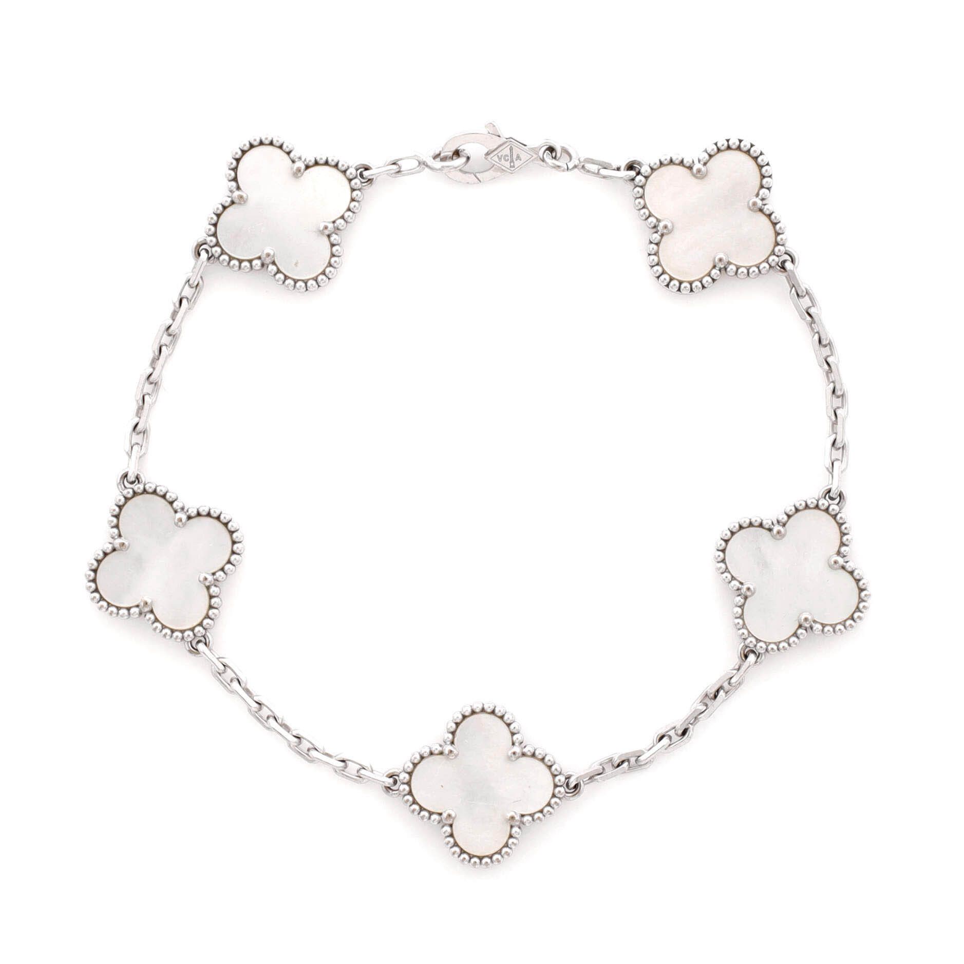 Van Cleef & Arpels Vintage Alhambra 5 Motifs Bracelet Size ONE SIZE - 1 Thumbnail