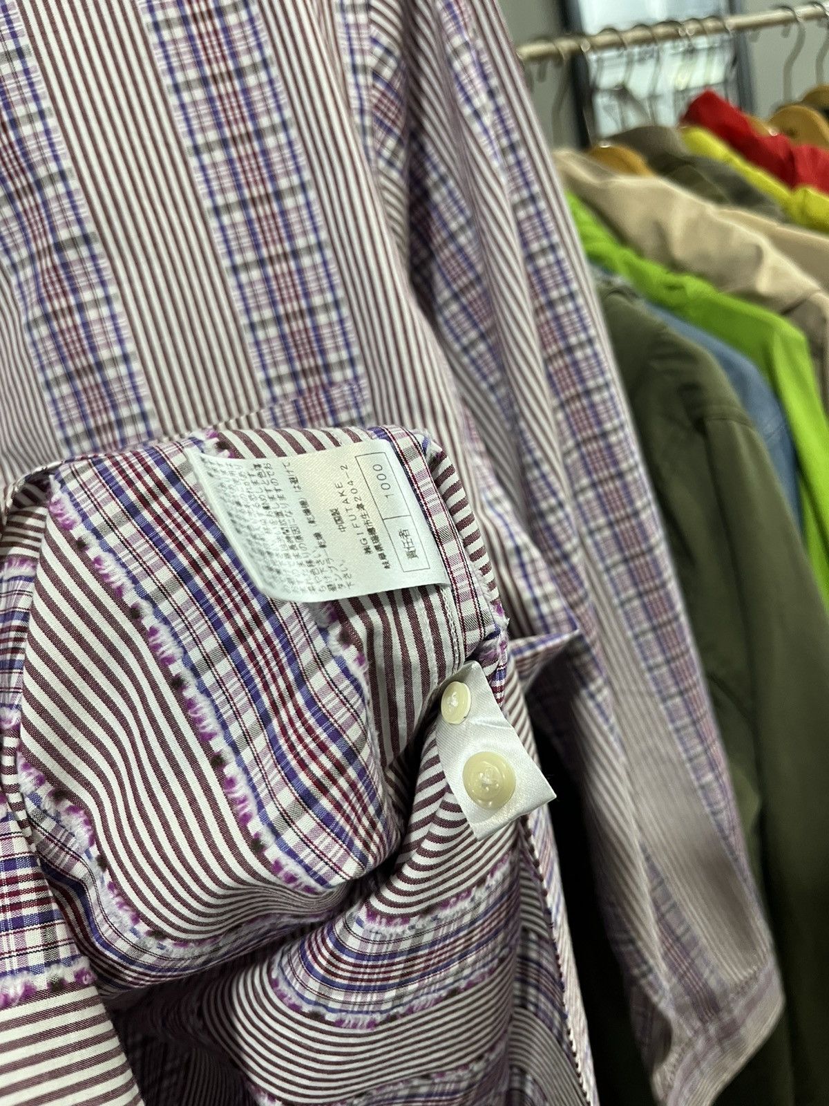Tornado Mart inspire japan long sleeve button shirt /needles/cdg/visvim Size US L / EU 52-54 / 3 - 8 Thumbnail