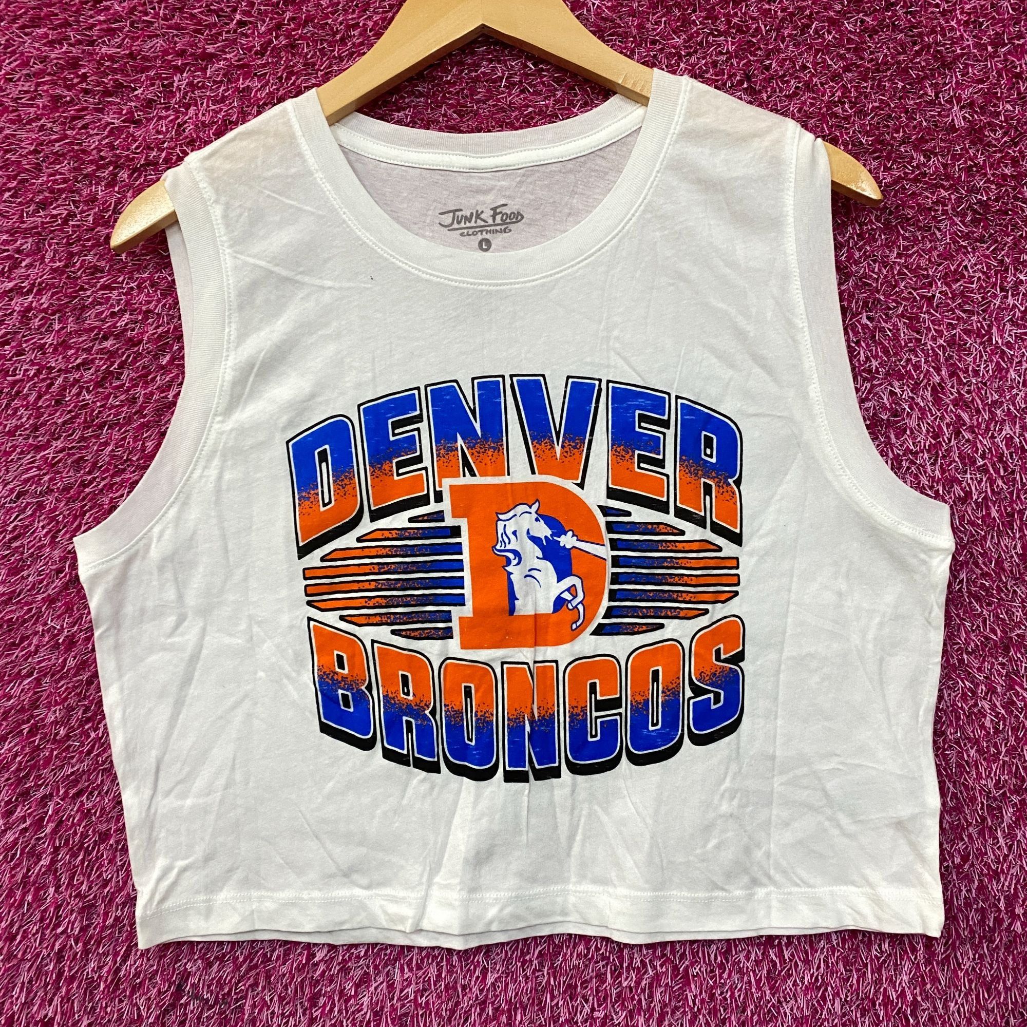 Junk Food Junk Food Clothing NFL Denver Broncos Sleeveless Cropped T-S Size L / US 10 / IT 46 - 1 Thumbnail