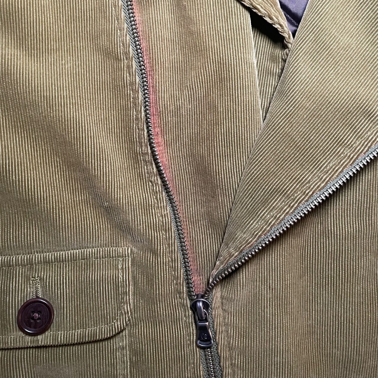 Paul Smith Paul Smith Corduroy Green Moto Jacket Sz M Size US M / EU 48-50 / 2 - 5 Thumbnail