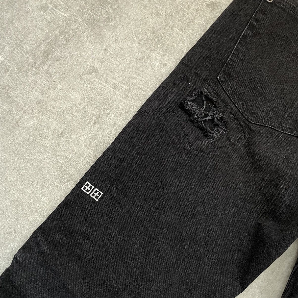 Japanese Brand Ksubi Chitch Pirate Black Distressed Patched Denim Size US 36 / EU 52 - 8 Thumbnail