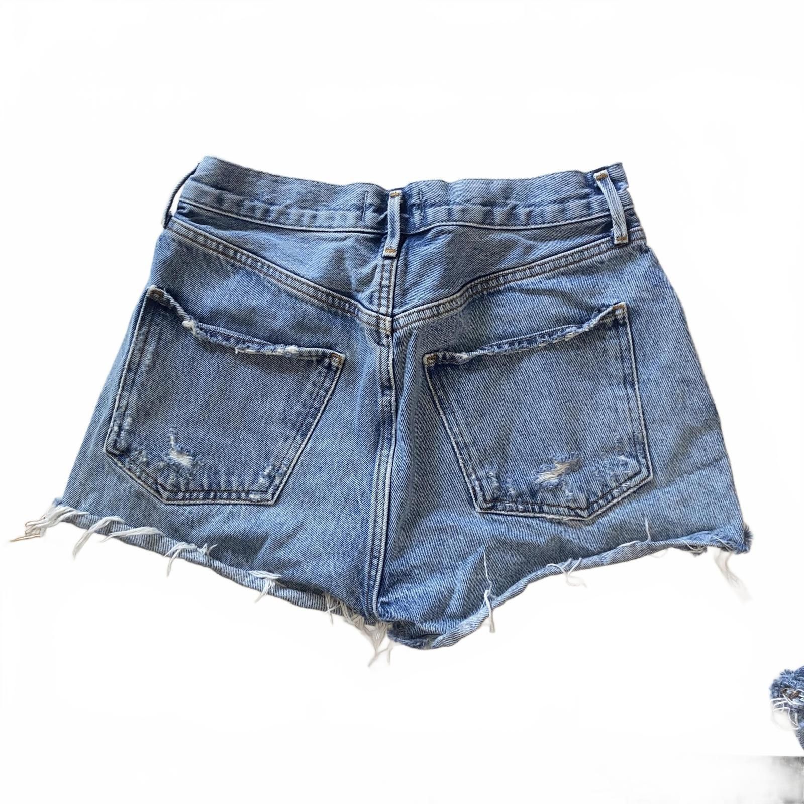Agolde AGOLDE Distressed Button Fly Shorts 27 Size 27" / US 4 / IT 40 - 2 Thumbnail