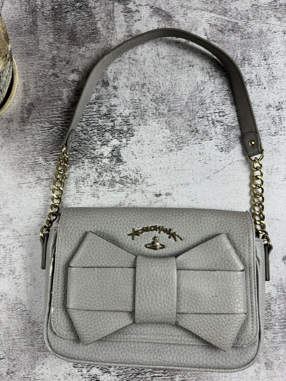 Vivienne Westwood VIVIENNE WESTWOOD X ANGLOMANIA LEATHER RIBBON SHOULDER BAG Size ONE SIZE - 5 Thumbnail