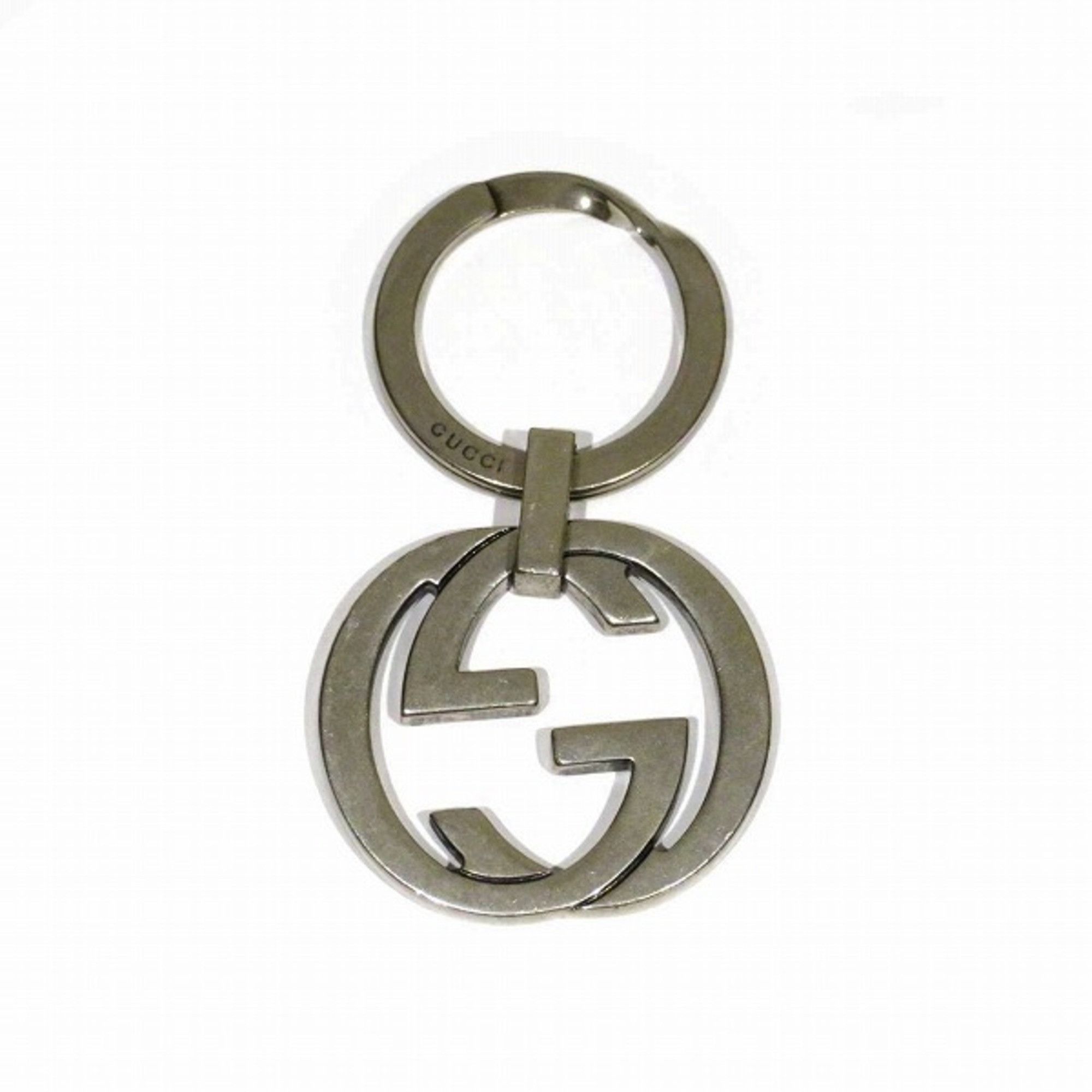 image of Gucci Interlocking G Brand Accessories Keychain Men's in Silver
