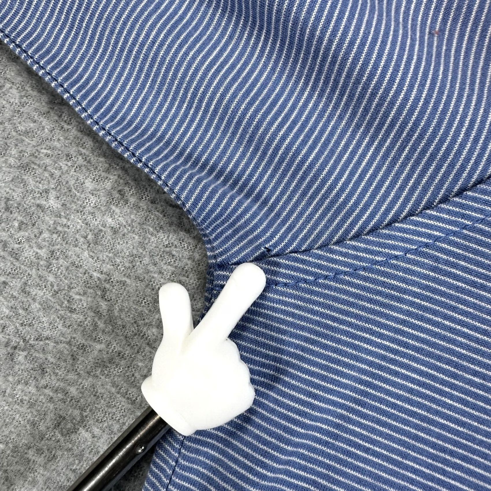 Peter Millar Vintage Peter Millar Polo Shirt Mens XL Blue Stripe Cotton Long Sleeve 90s Size US XL / EU 56 / 4 - 6 Thumbnail