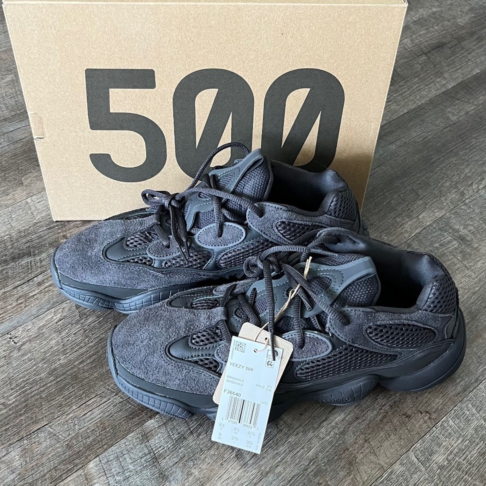 Yeezy New! YEEZY 500 black sneakers, Authentic Size US 9 / IT 39 - 2 Thumbnail
