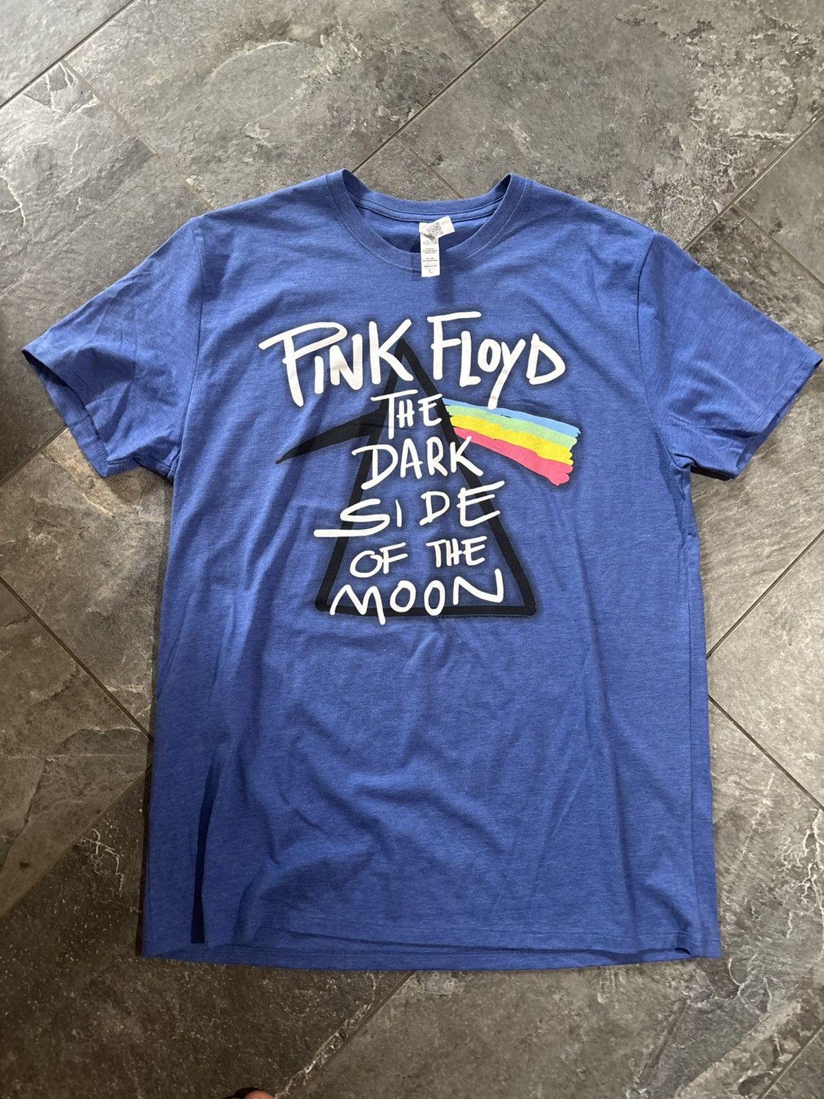 Band Tees × Pink Floyd × Vintage Pink Floyd Dark Side of the Moon Prism Band Tshirt Medium Size US L / EU 52-54 / 3 - 1 Thumbnail