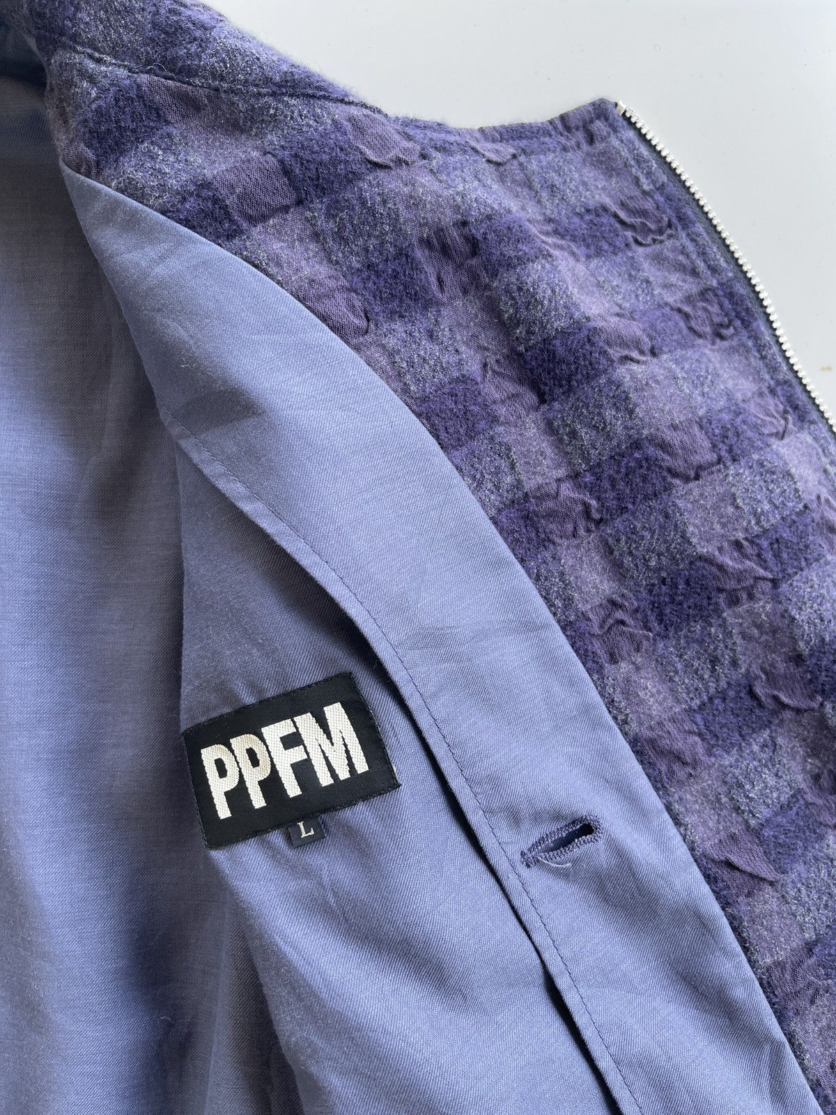 PPFM PPFM Double Collar Cotton Blend Rider Jacket Size US L / EU 52-54 / 3 - 11 Thumbnail