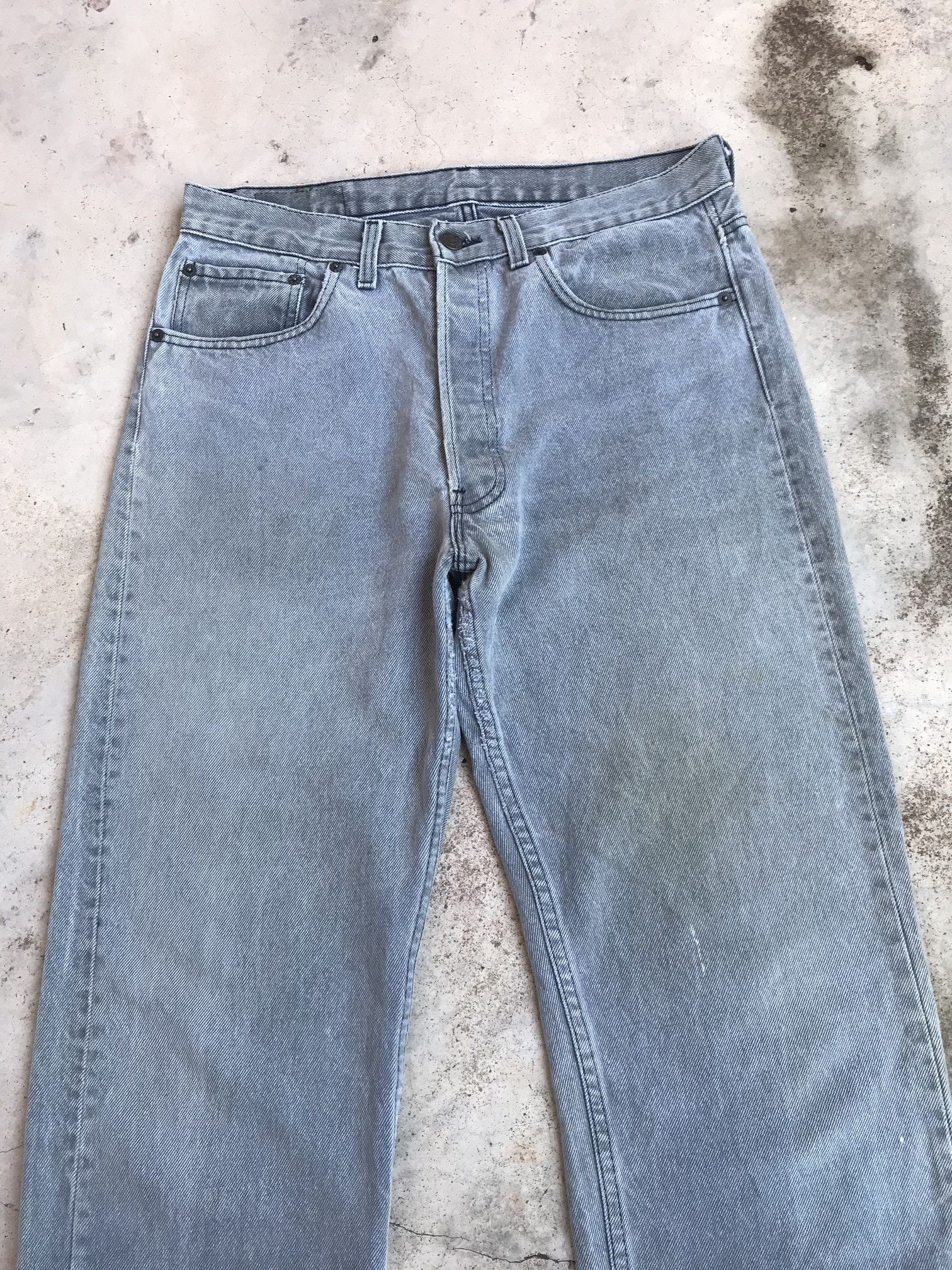 Levi's × Vintage Vintage Levis 501 dirty distressed faded black jean Size US 30 / EU 46 - 4 Thumbnail
