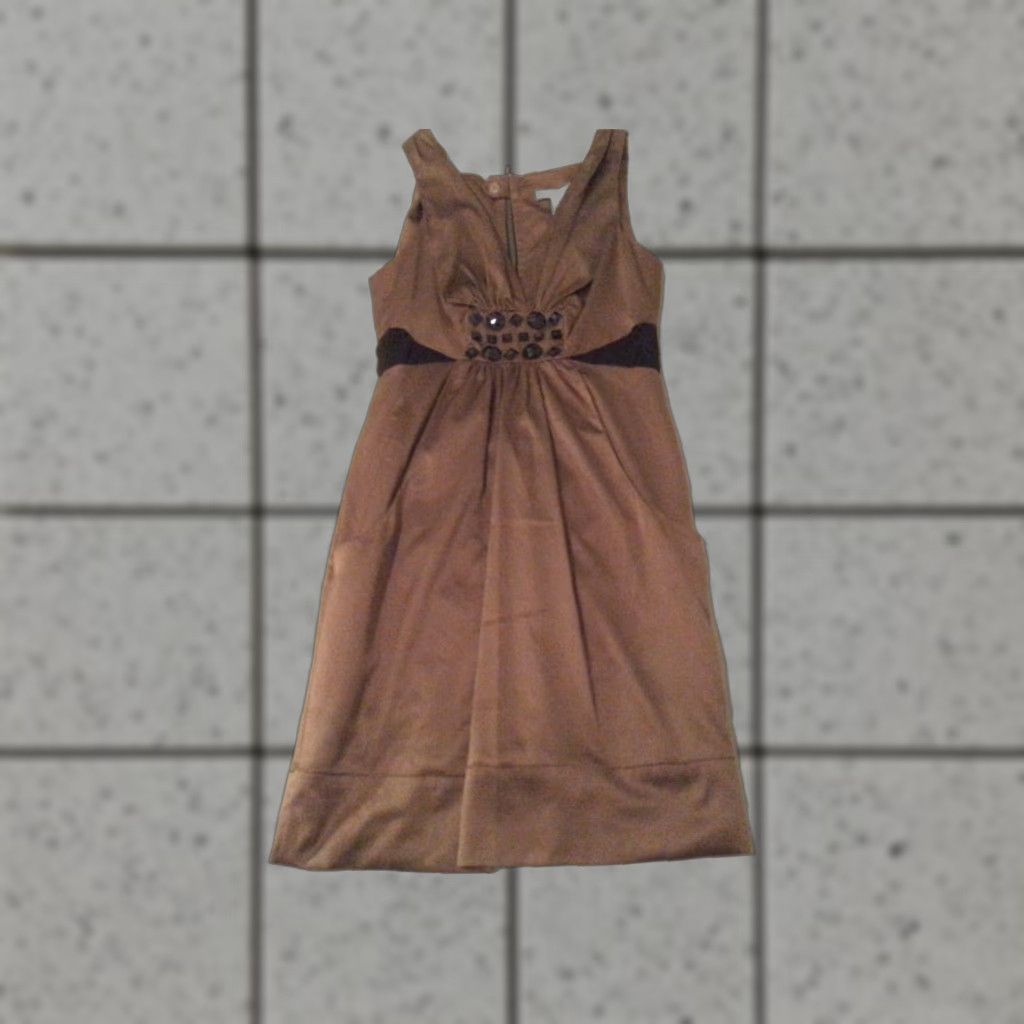 Bcbgmaxazria Womens BCBGMAXAZRIA Dress 0 Midi Brown Size 0 Size XS / US 0-2 / IT 36-38 - 1 Thumbnail
