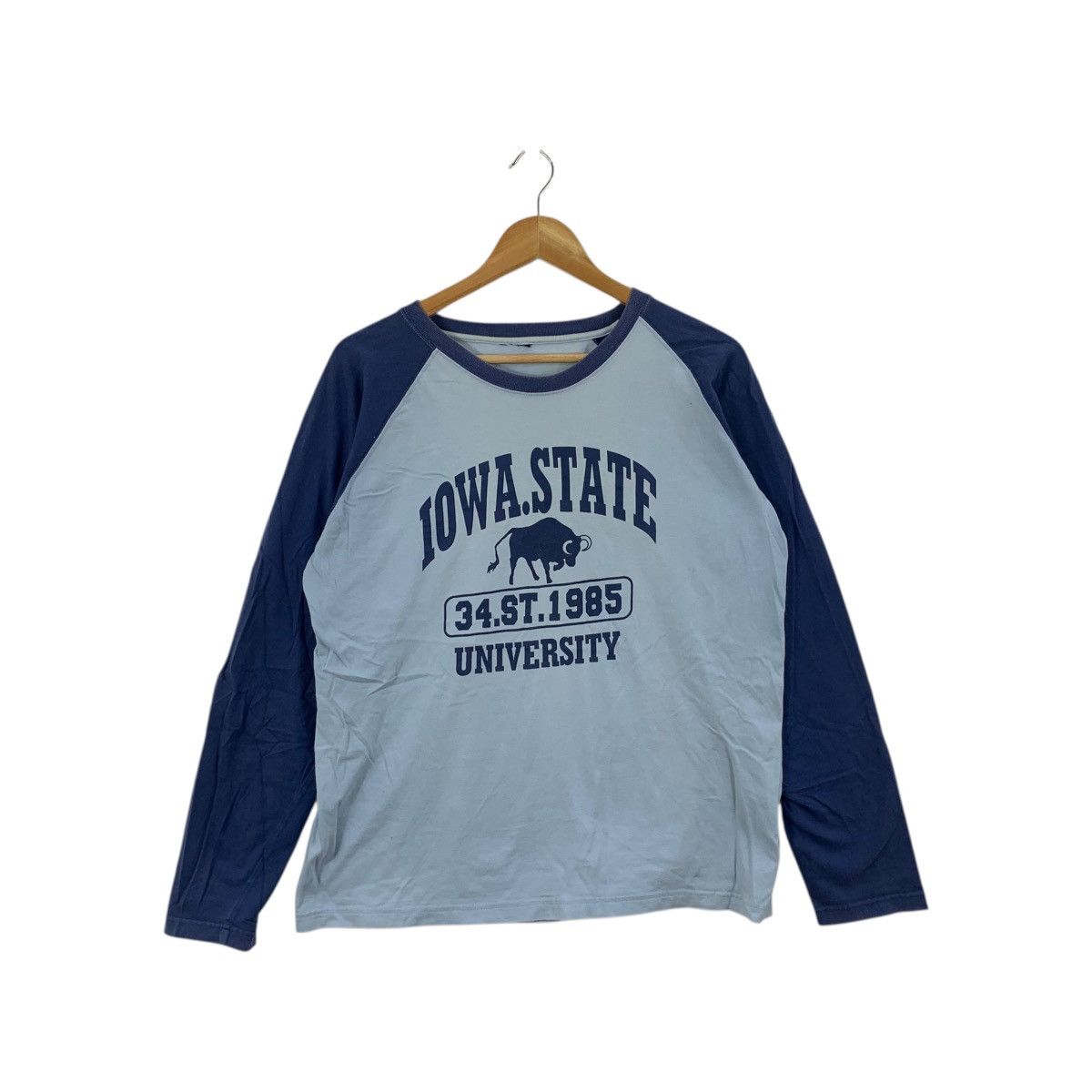 Other IOWA STATE UNIVERSITY Collegiate Alumni Tee Shirt Top Raglan Size L / US 10 / IT 46 - 1 Thumbnail