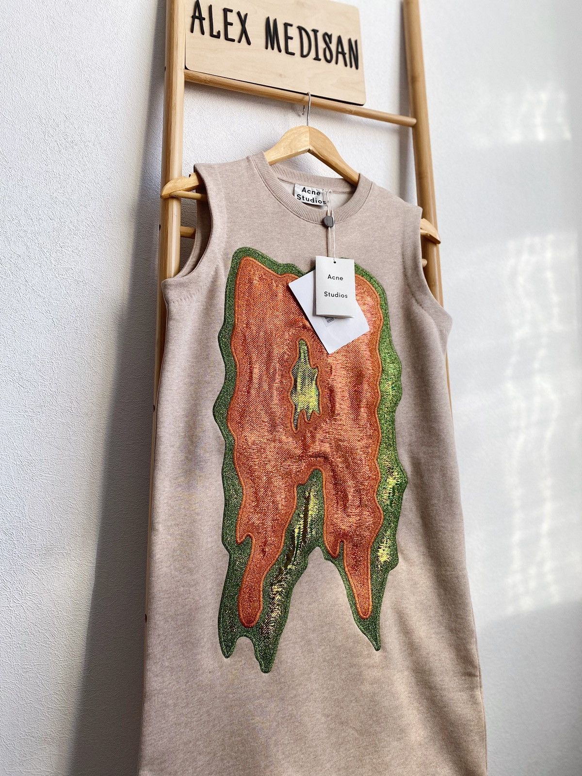 Acne Studios Acne Studios “Katja A Lurex” Appliqué Fleece Lined DressAW16 Size XXS / US 00 / IT 34 - 2 Thumbnail