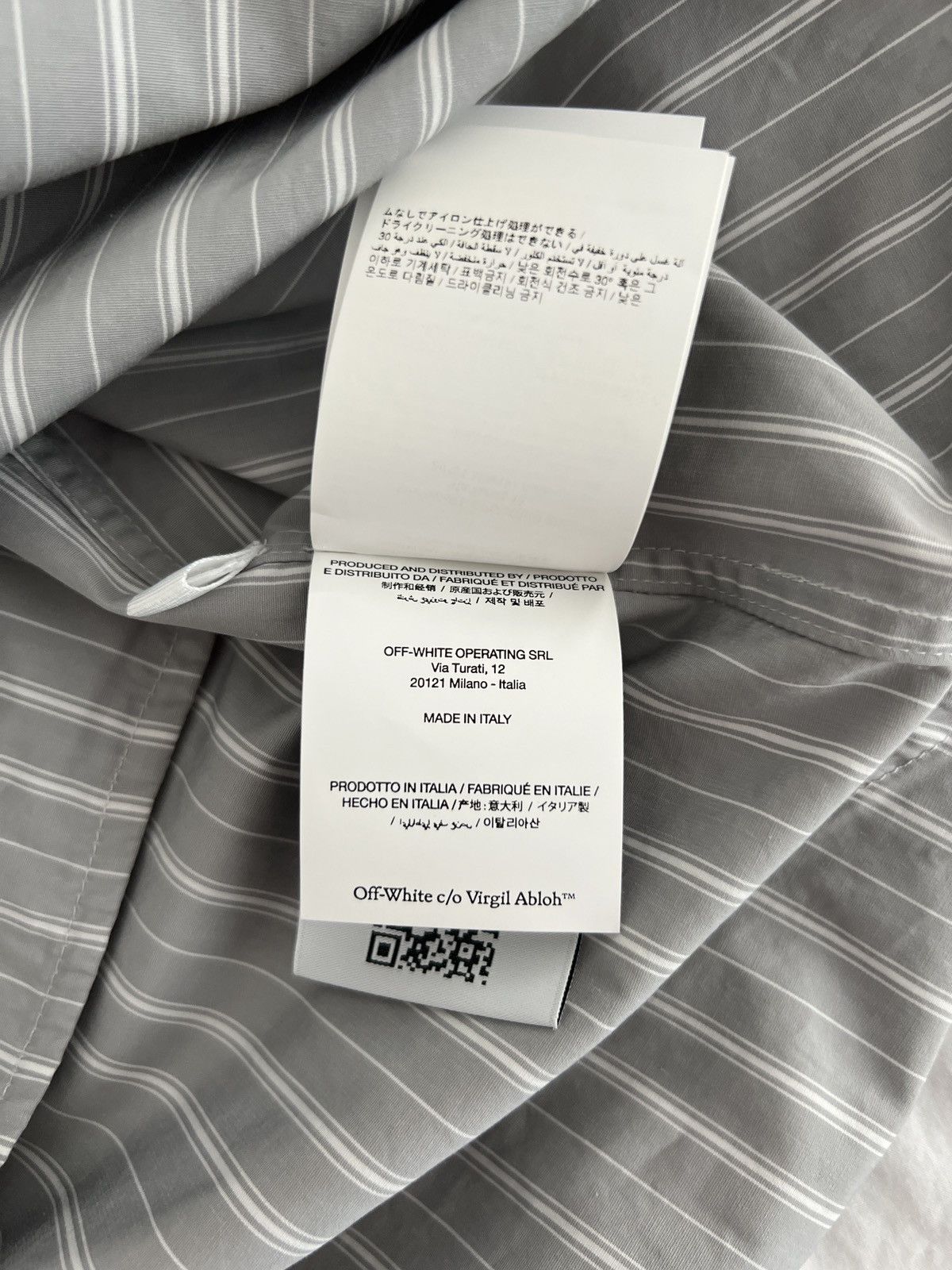 Off-White Striped Shirt Size US S / EU 44-46 / 1 - 11 Thumbnail