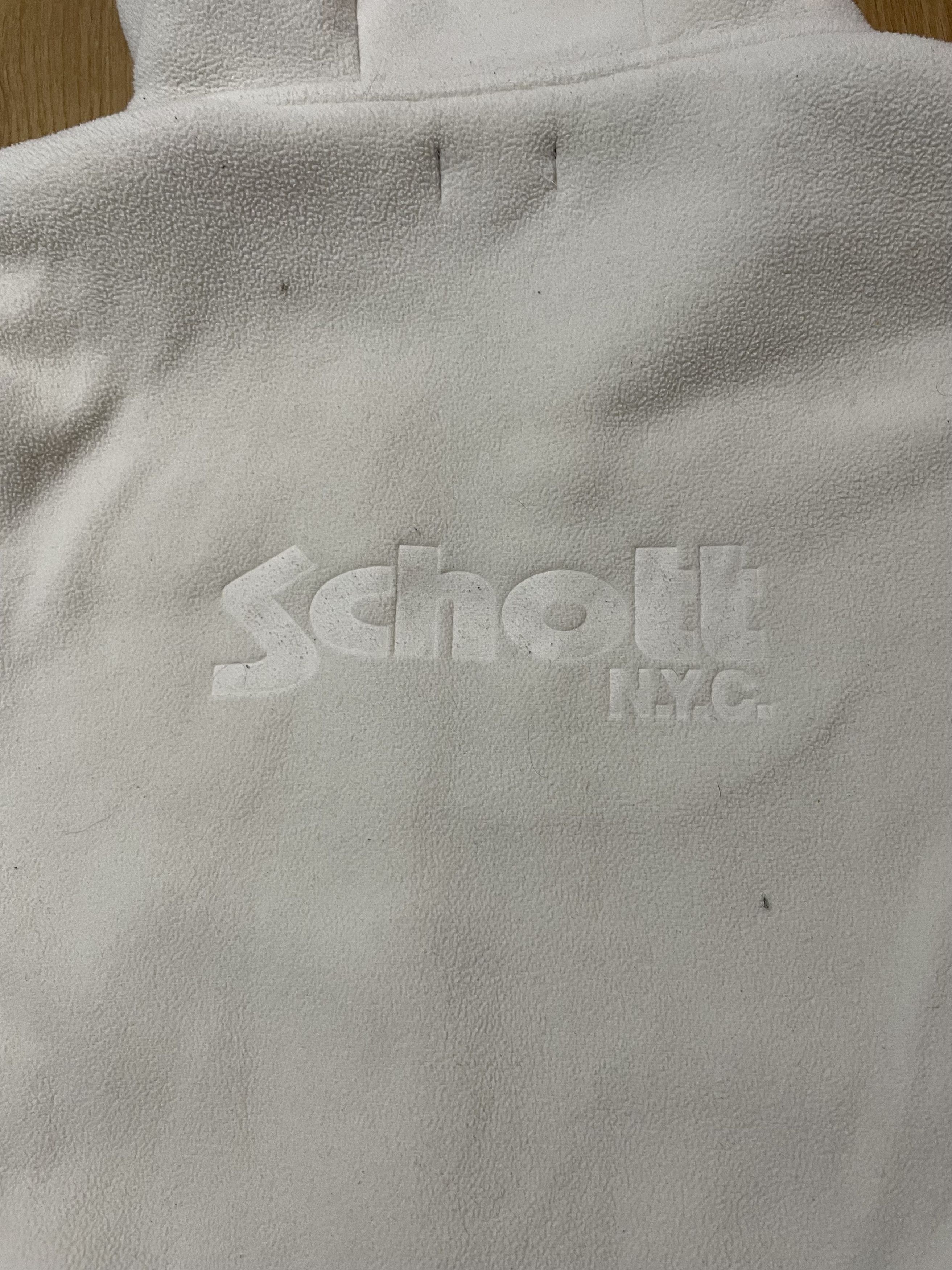 Schott White Schott Sherpa Fleece Zip Hoodie Size US L / EU 52-54 / 3 - 6 Thumbnail
