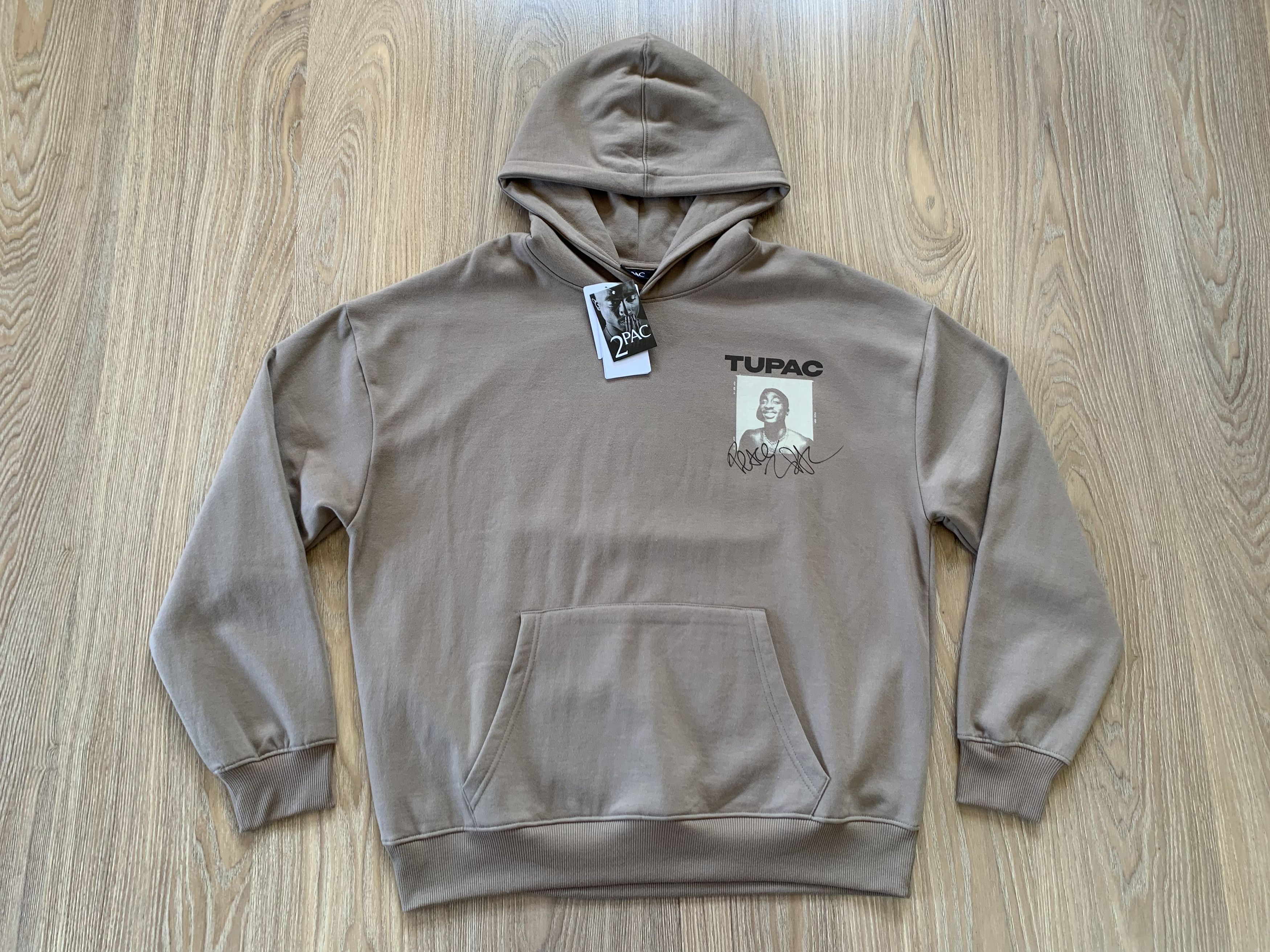 Band Tees × Rap Tees 2Pac New Grey Hoodie Size US M / EU 48-50 / 2 - 2 Thumbnail
