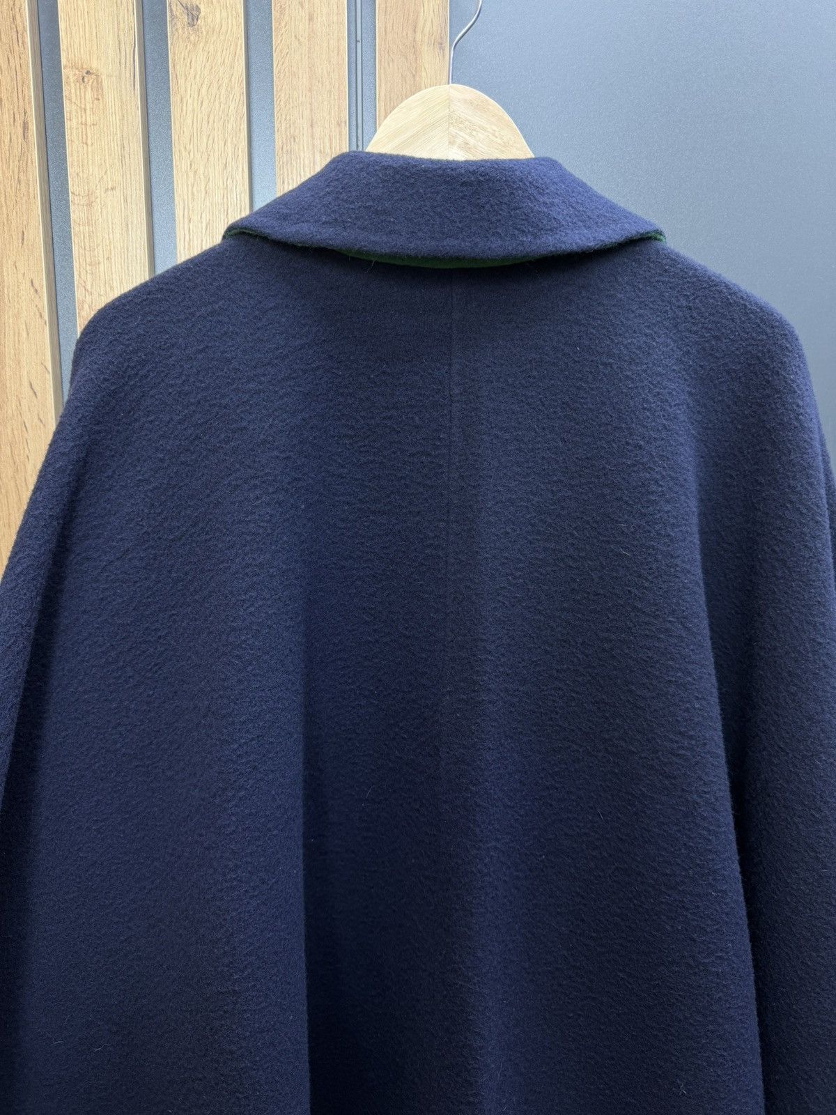 Valentino Valentino Miss V Wool Cape Coat Navy Size 42 Size M / US 6-8 / IT 42-44 - 17 Thumbnail