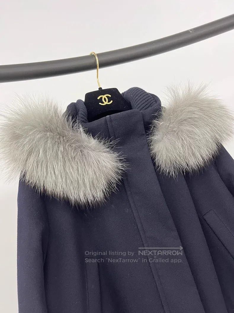 Loro Piana Loro Piana Classic Fur Collar Icery Ski Jacket, Cashmere w Size L / US 10 / IT 46 - 4 Thumbnail