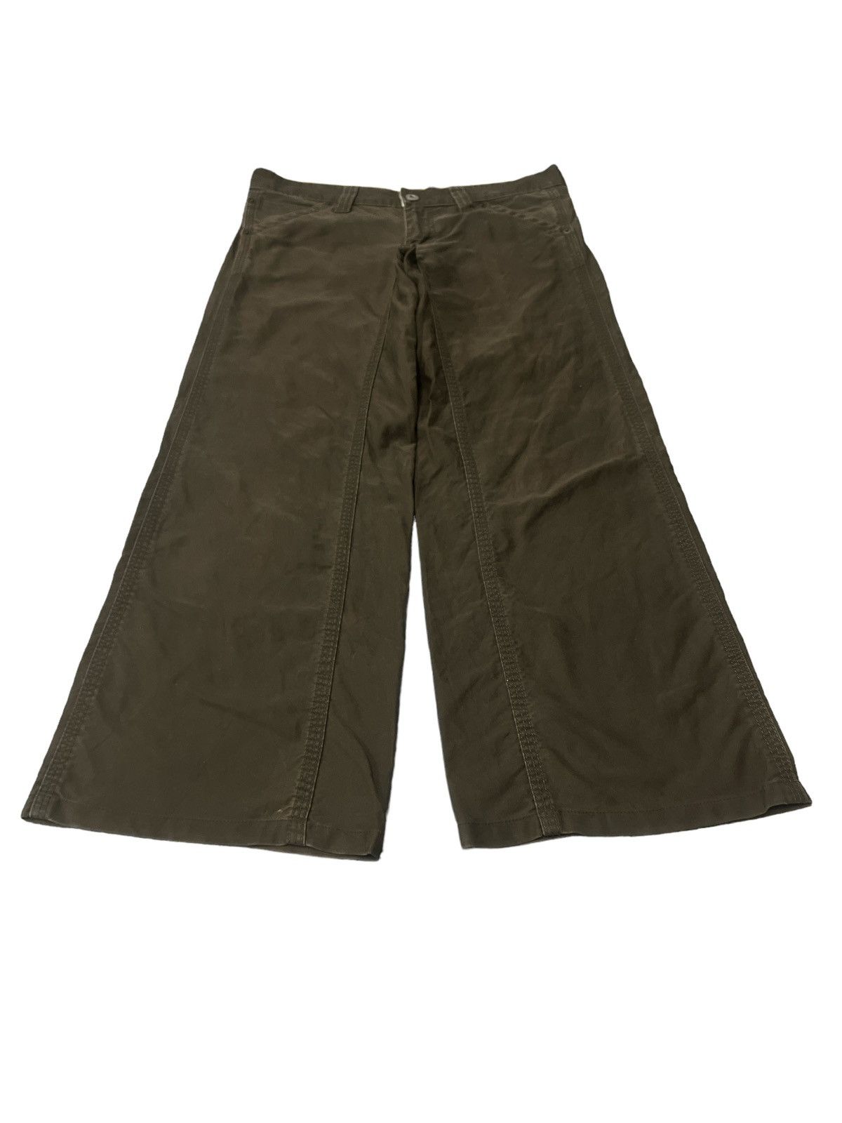 Designer × Japanese Brand BAGGY‼️UNIQLO LOW RISE COTTON PANT Size US 32 / EU 48 - 2 Thumbnail