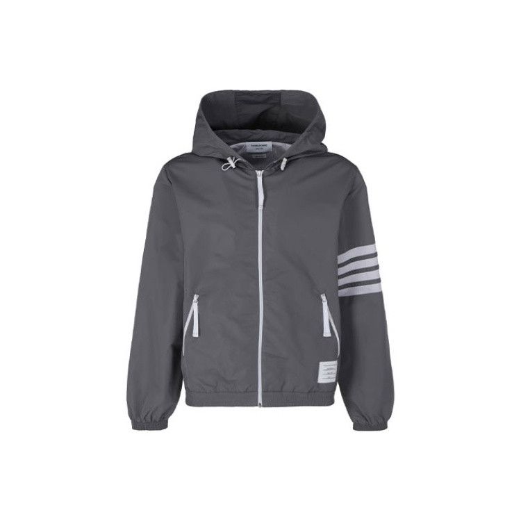 Thom Browne Thom Browne 4-Bar Hooded Ripstop Jacket Size M Size US M / EU 48-50 / 2 - 1 Thumbnail