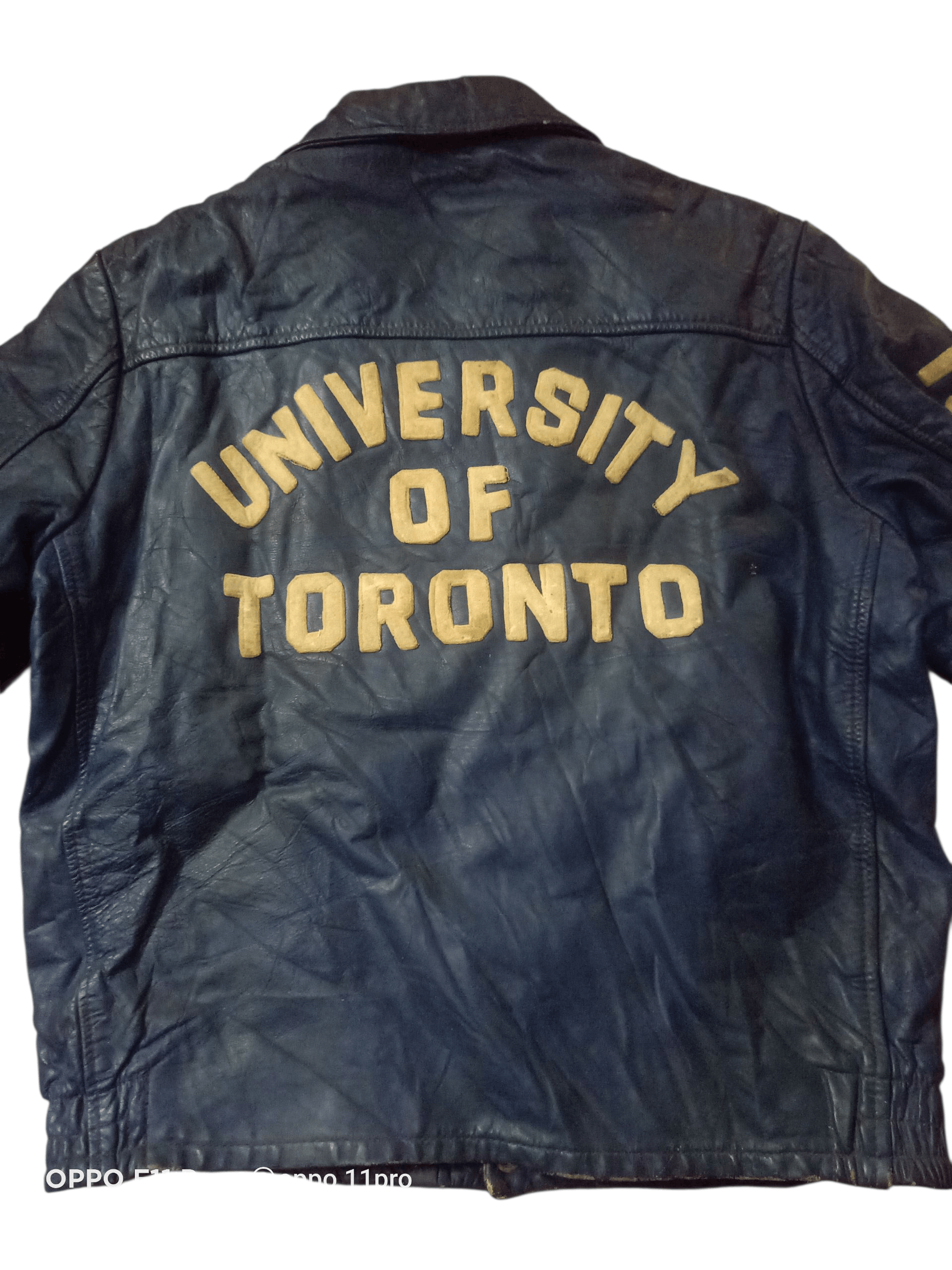 Genuine Leather 💥Vintage 60S Universiti Of Toronto Leathers EmbroideryMen💥 Size US M / EU 48-50 / 2 - 20 Thumbnail