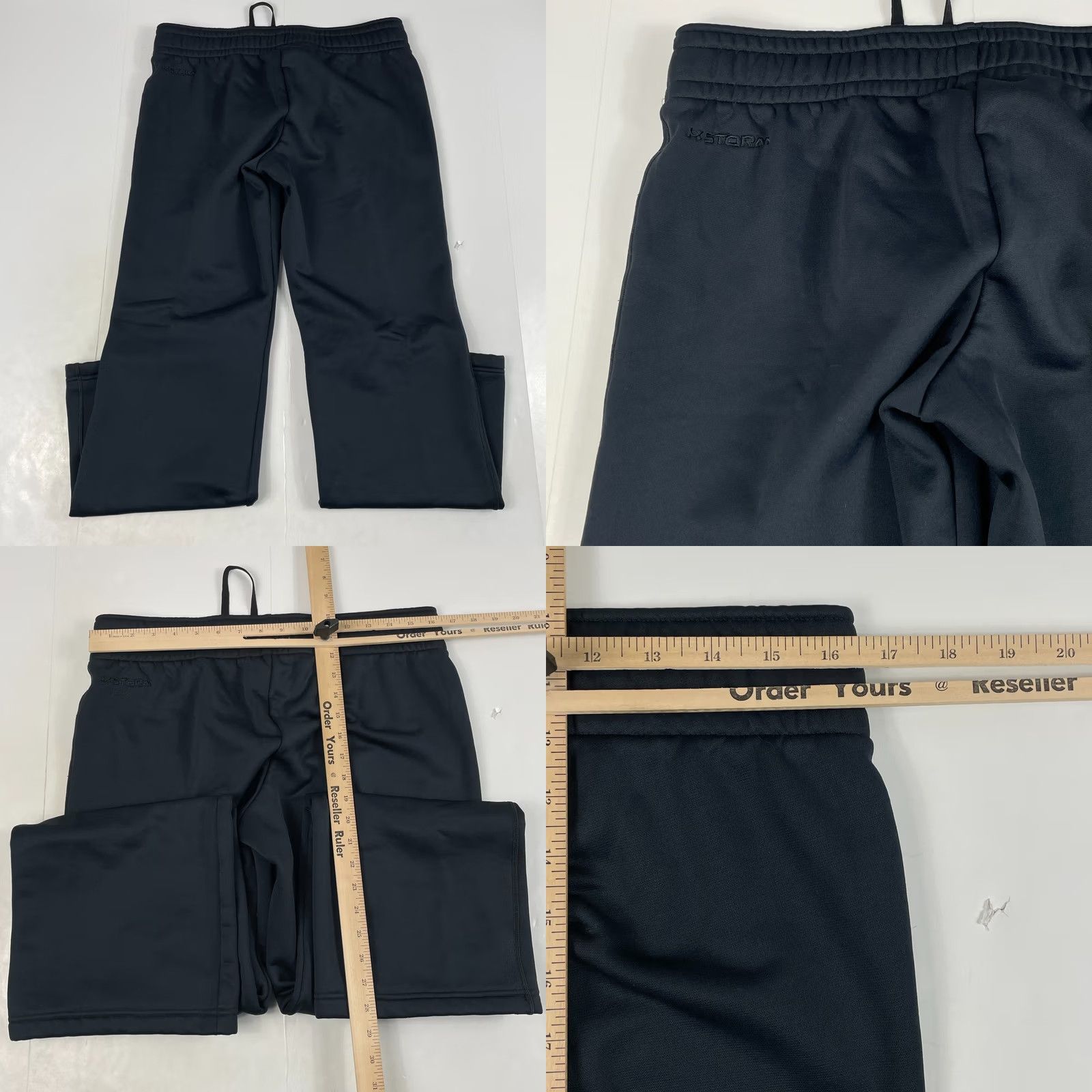 Under Armour Under Armour Sweatpants Men Medium Black ColdGear Baggy Fleece Lined Workout Gym Size US 33 - 8 Thumbnail