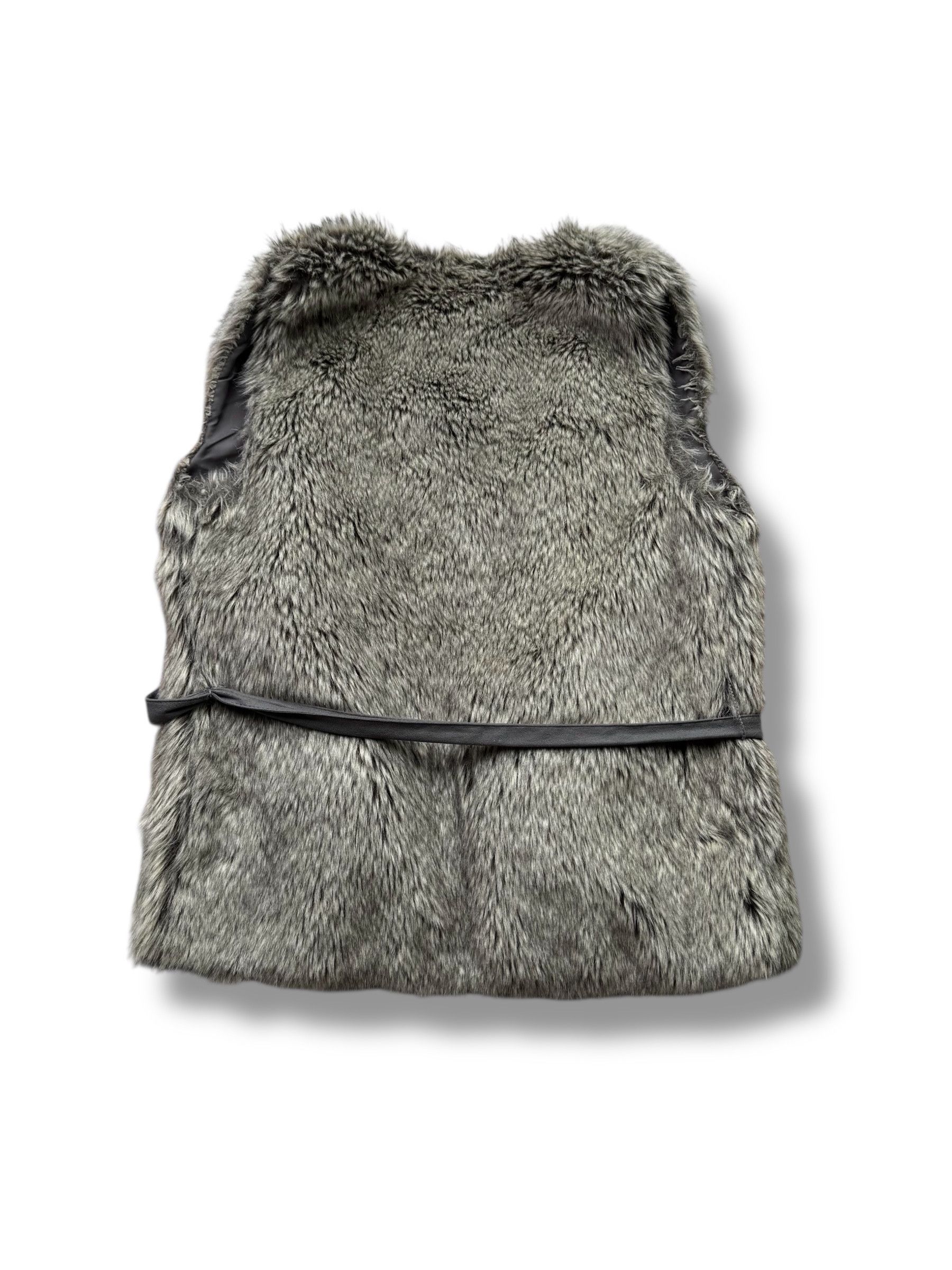 Vintage Y2K Faux Fur Vest (V50) Size L / US 10 / IT 46 - 5 Thumbnail