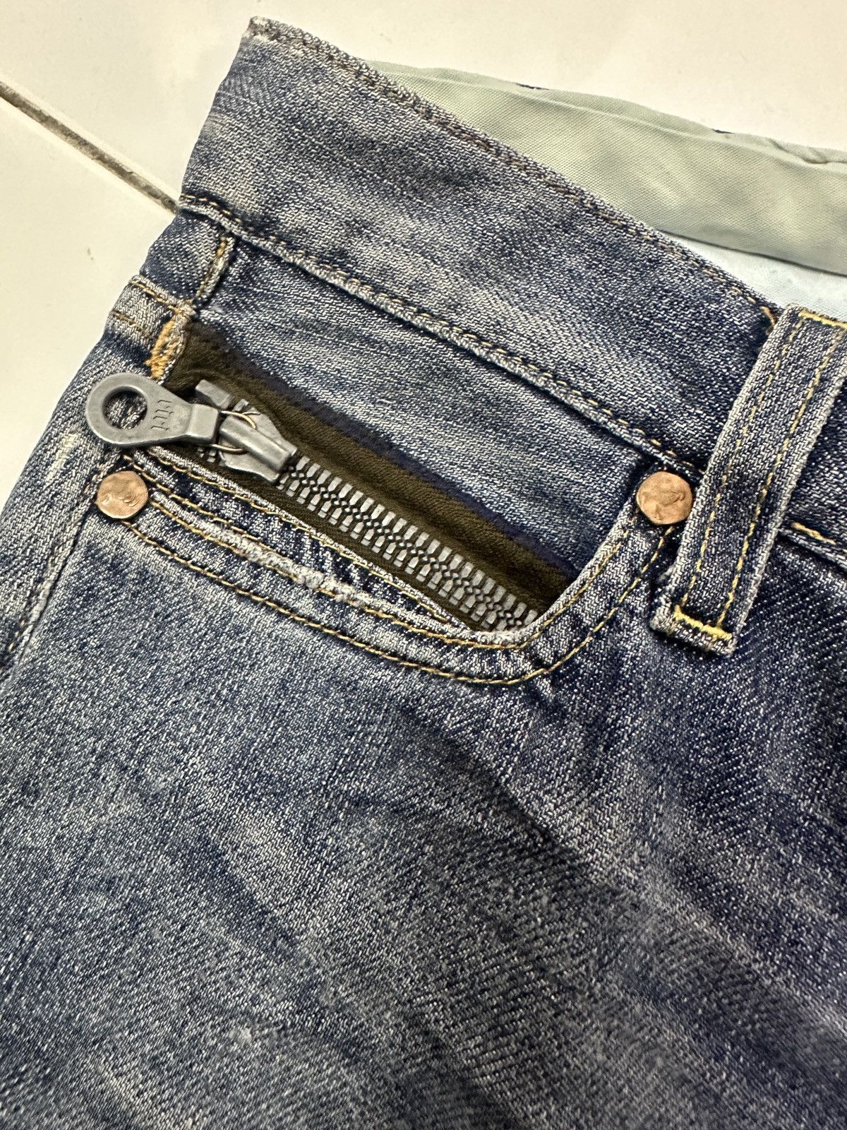 Ever × Japanese Brand × Vintage Vintage EVER Distressed Flare Jeans Slim Fits Size US 27 - 11 Thumbnail