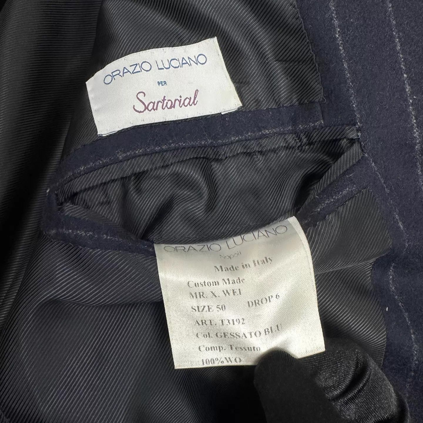 Orazio Luciano Orazio Luciano x Ambrosi Napoli Bespoke Suit Size 50 Lightly Used Size 50R - 5 Thumbnail