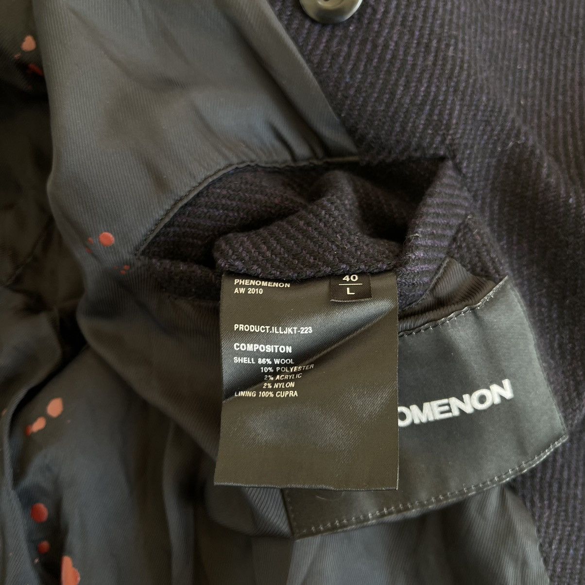 PHENOMENON AW2010 Knight Armor Executioner Gradient Wool Coat Size US L / EU 52-54 / 3 - 6 Thumbnail
