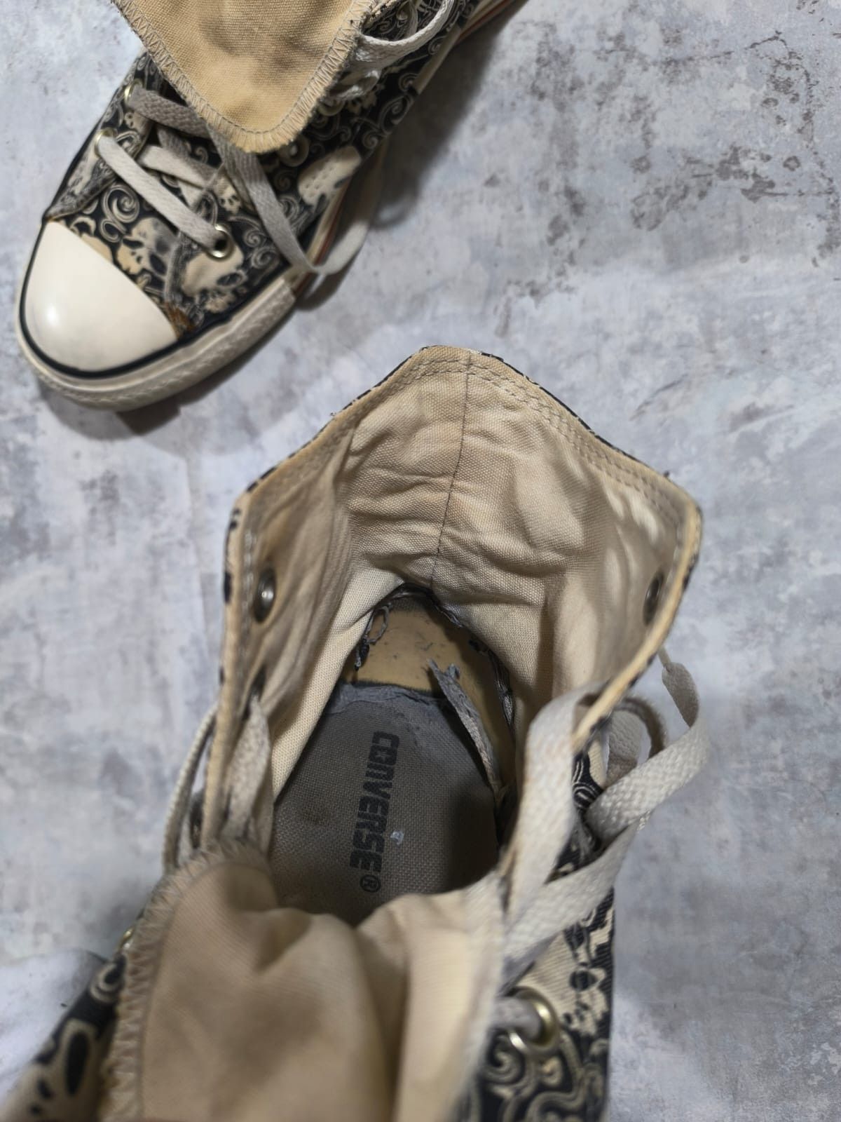 Hysteric Glamour Insane Skater Converse Skull Distressed Trashed Sneakers Size US 8.5 / EU 41-42 - 19 Thumbnail