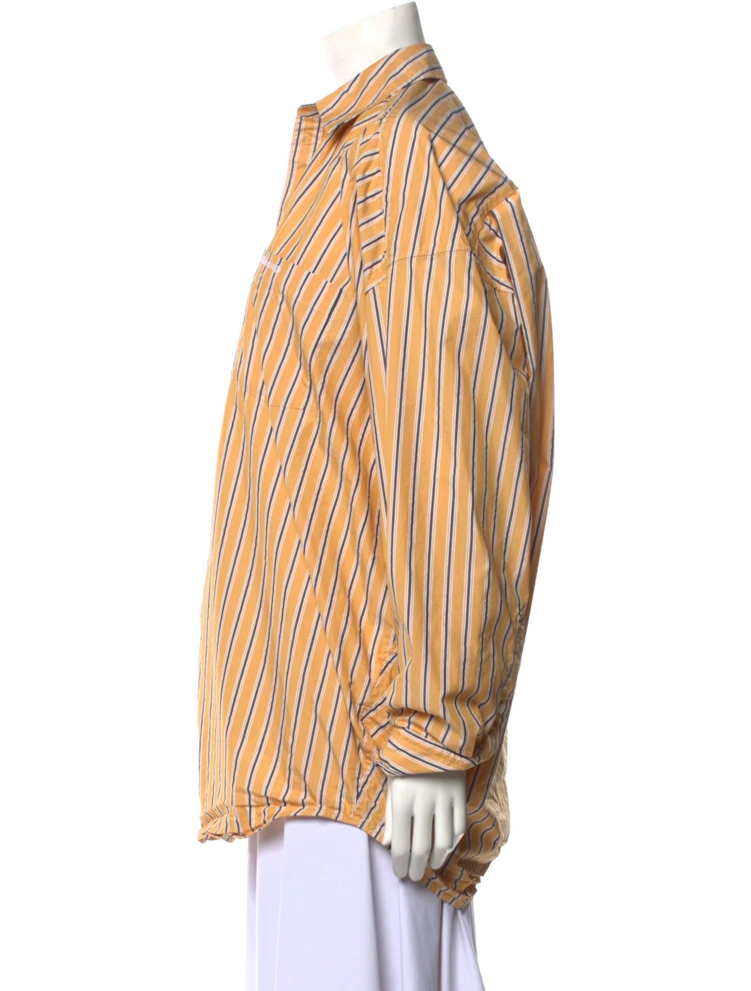 Balenciaga o1bcso1str0325 BB Corp Swing Twisted Shirt in Multicolor Size S / US 4 / IT 40 - 2 Thumbnail