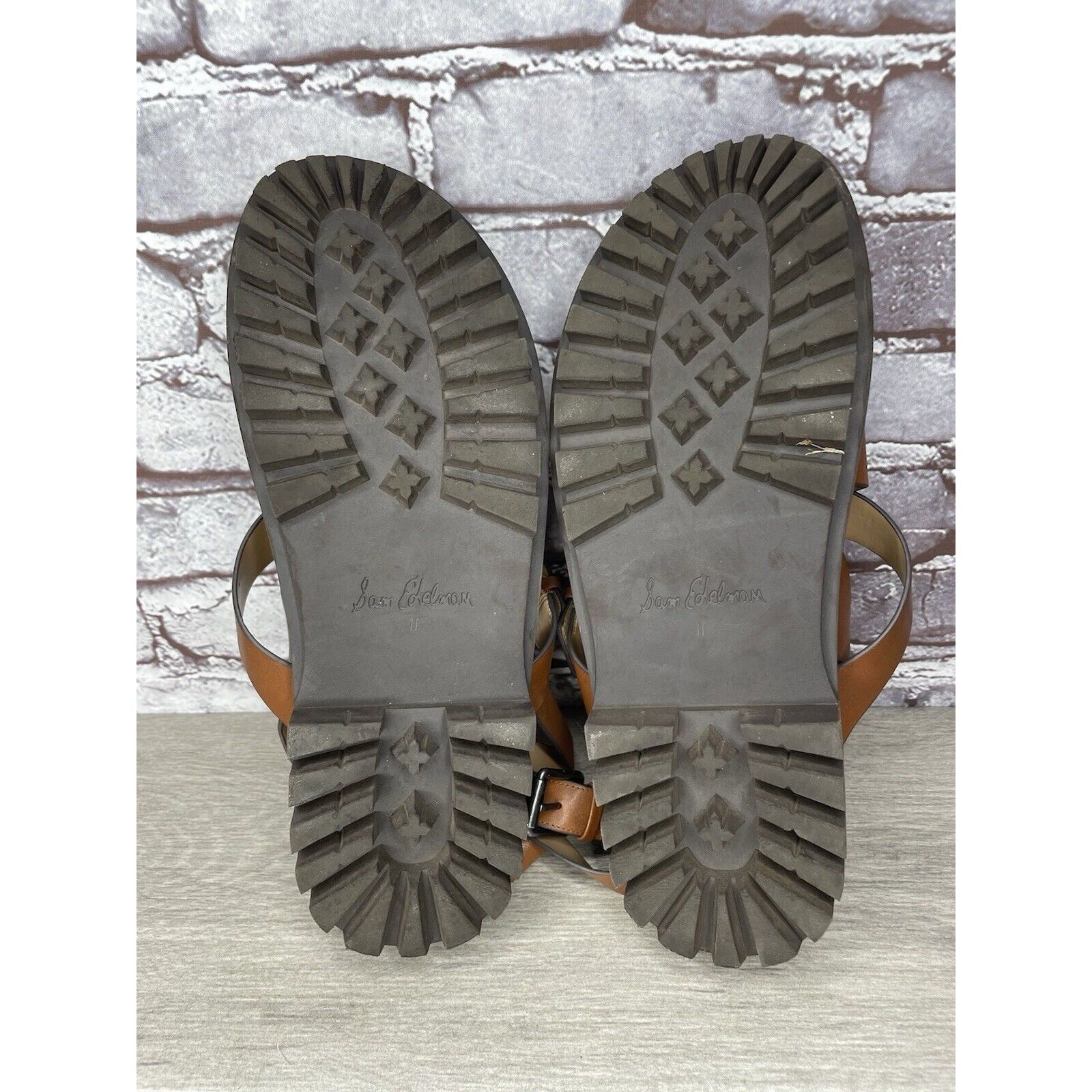 Sam Edelman Sam Edelman Eleanora Brown Leather Lug Sole Strap Sandals Wo Size US 11 / IT 41 - 24 Thumbnail