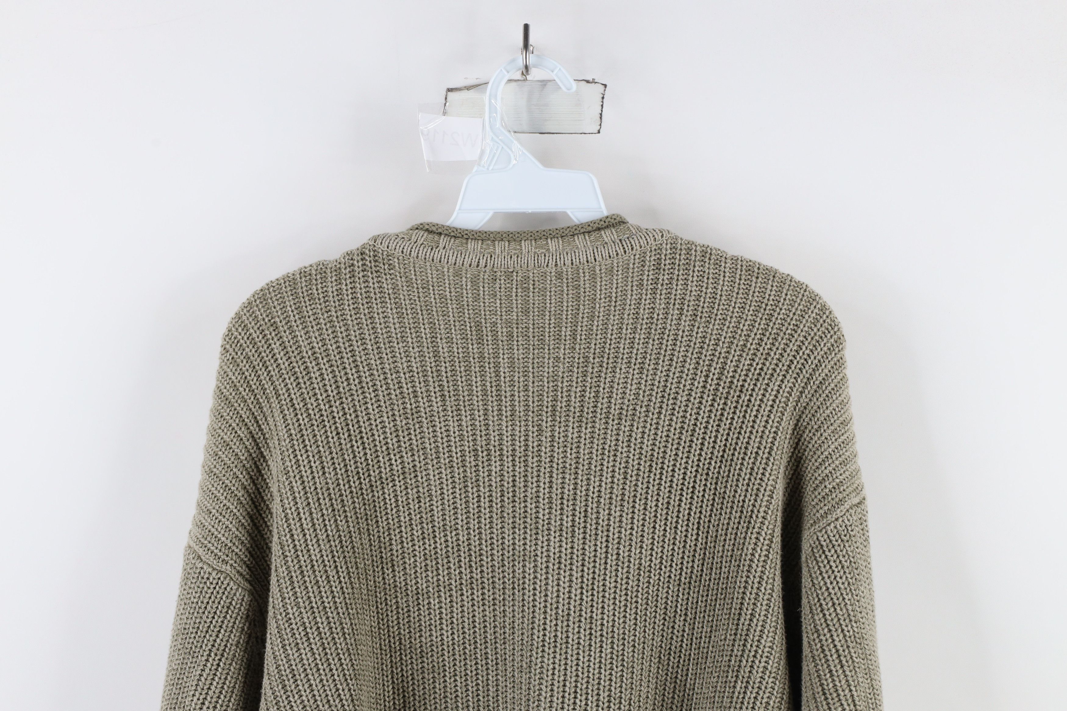 Columbia × Vintage Vintage 90s Columbia Ribbed Knit Sweater Heather Green Size US L / EU 52-54 / 3 - 10 Thumbnail