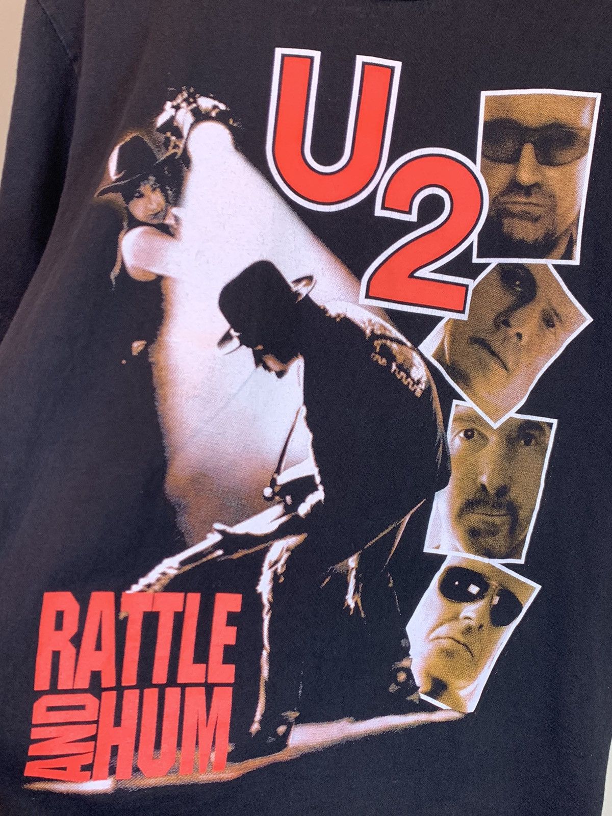 Band Tees *RARE* Vintage U2 Rattle And Hum Live Album Art Tour T-Shirt Size US M / EU 48-50 / 2 - 3 Thumbnail