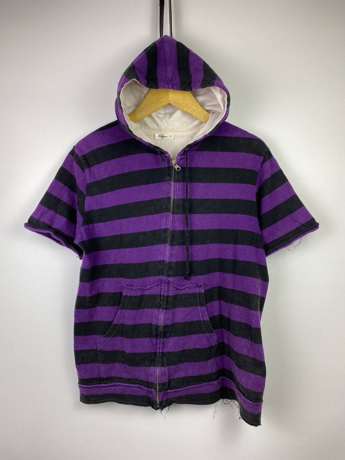 Hysteric Glamour × If Six Was Nine × Japanese Brand pincponc stripe short hoodie ifsixwasnine style punkgoth Size US M / EU 48-50 / 2 - 4 Thumbnail