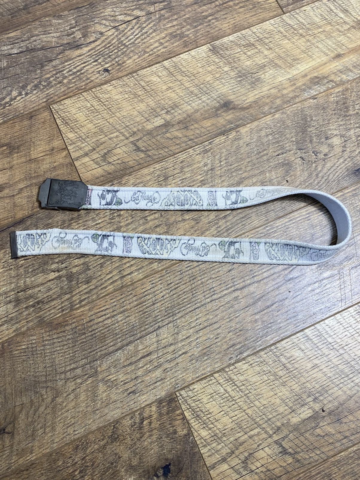 Ed Hardy Ed Hardy Vintage Tattoo Print Web Belt Y2K Size ONE SIZE - 3 Thumbnail