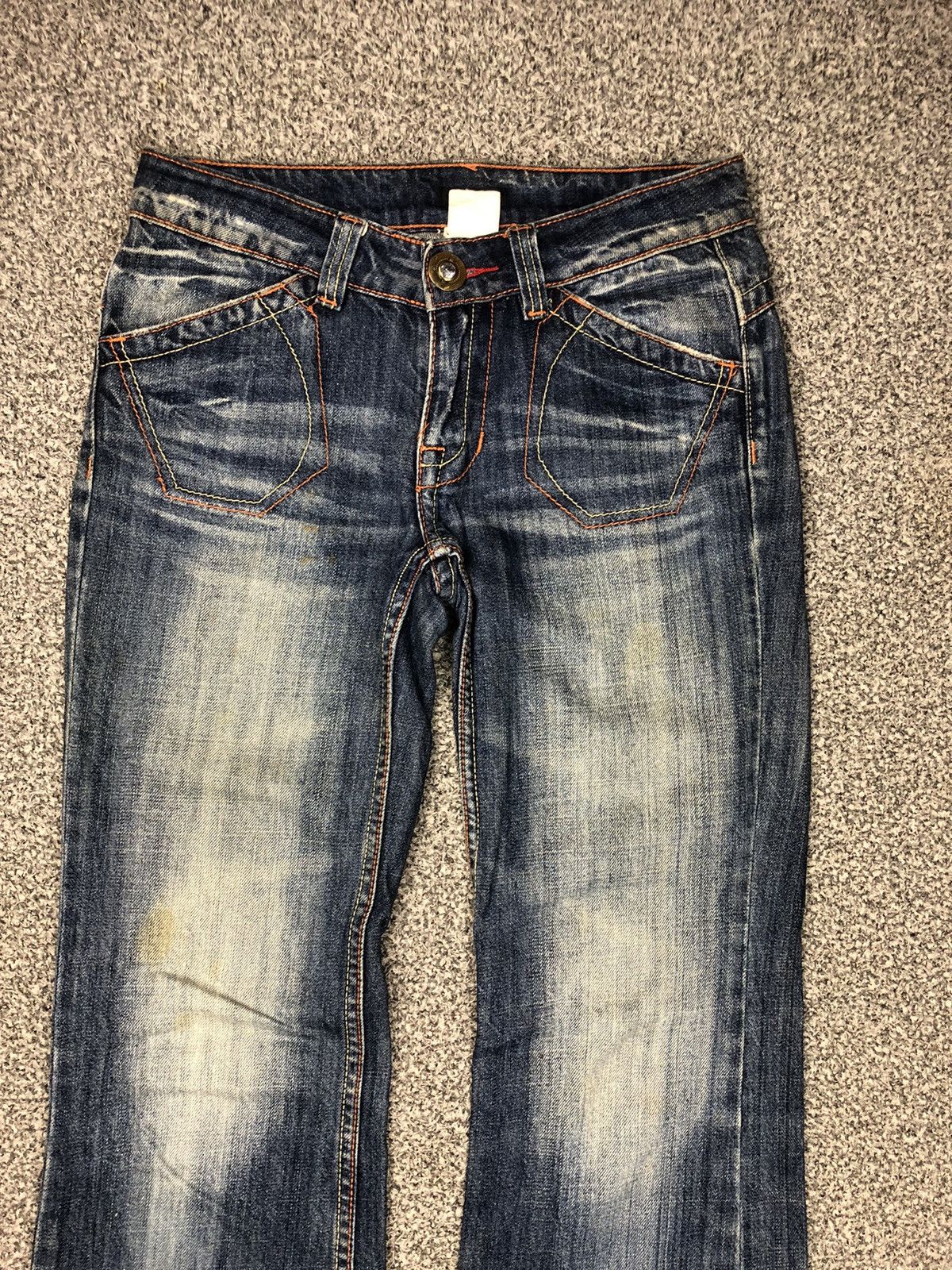 Japanese Brand Vintage Japanese Brands Nude Faded Flare Jeans Size 30" / US 8 / IT 44 - 2 Thumbnail