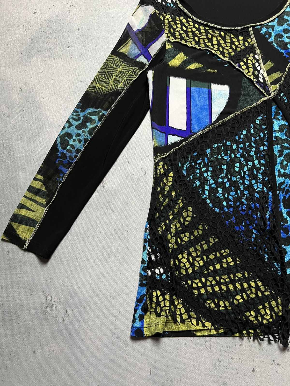 Joseph Ribkoff Joseph Ribkoff Colour-Blocked Tunic In Multicolour Vintage Size XL / US 12-14 / IT 48-50 - 6 Thumbnail