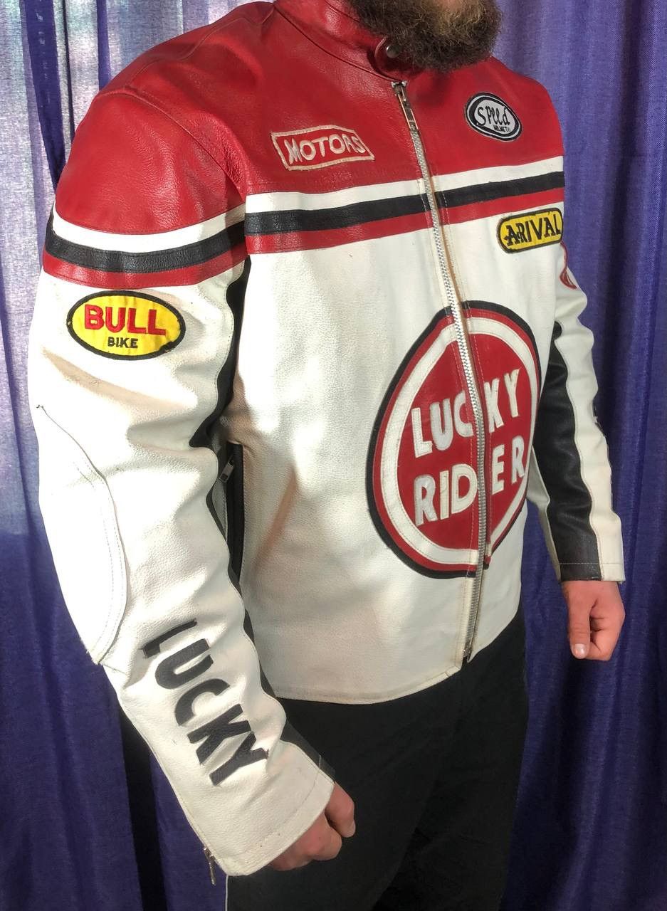 Other Lucky Strike Rider Motorcycle Racing Jacket Vintage Size US XL / EU 56 / 4 - 2 Thumbnail