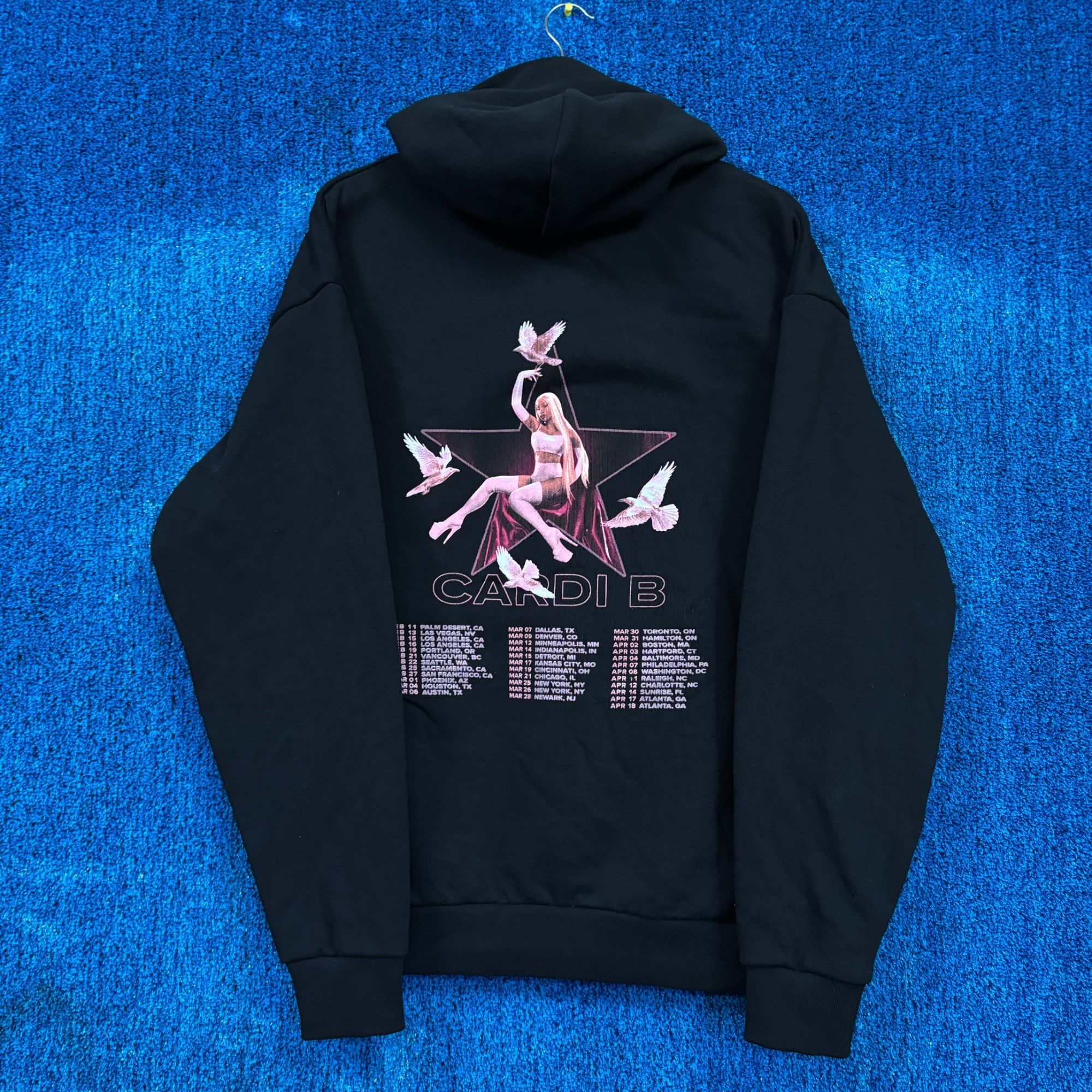 Rap Tees Cardi B Little Miss Drama Tour Dates Oversized Rap Hoodie M Size US M / EU 48-50 / 2 - 1 Thumbnail