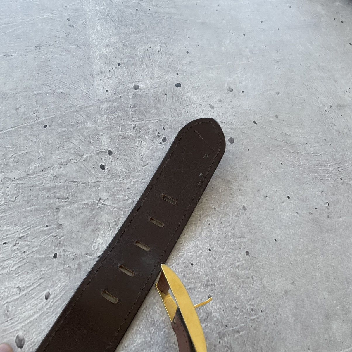 Jil Sander Vintage Jil Sander Leather Belt Luxury Archive Brown Size ONE SIZE - 9 Thumbnail