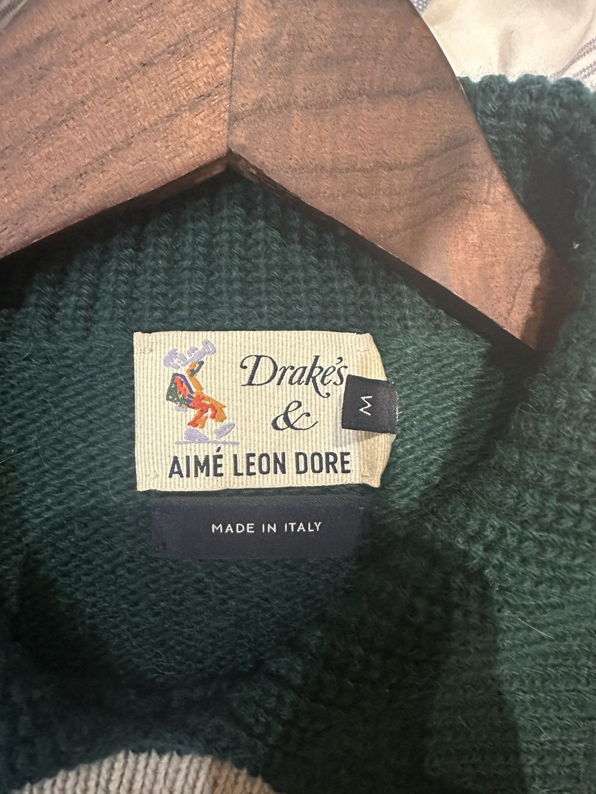 Aime Leon Dore × Drake's Aime Leon Dore x Drakes Striped Integral Collar Sweater Size US M / EU 48-50 / 2 - 4 Thumbnail
