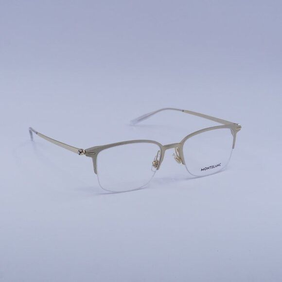 Montblanc MB0234OK 001 Eyeglasses Gold 52mm Square Frame